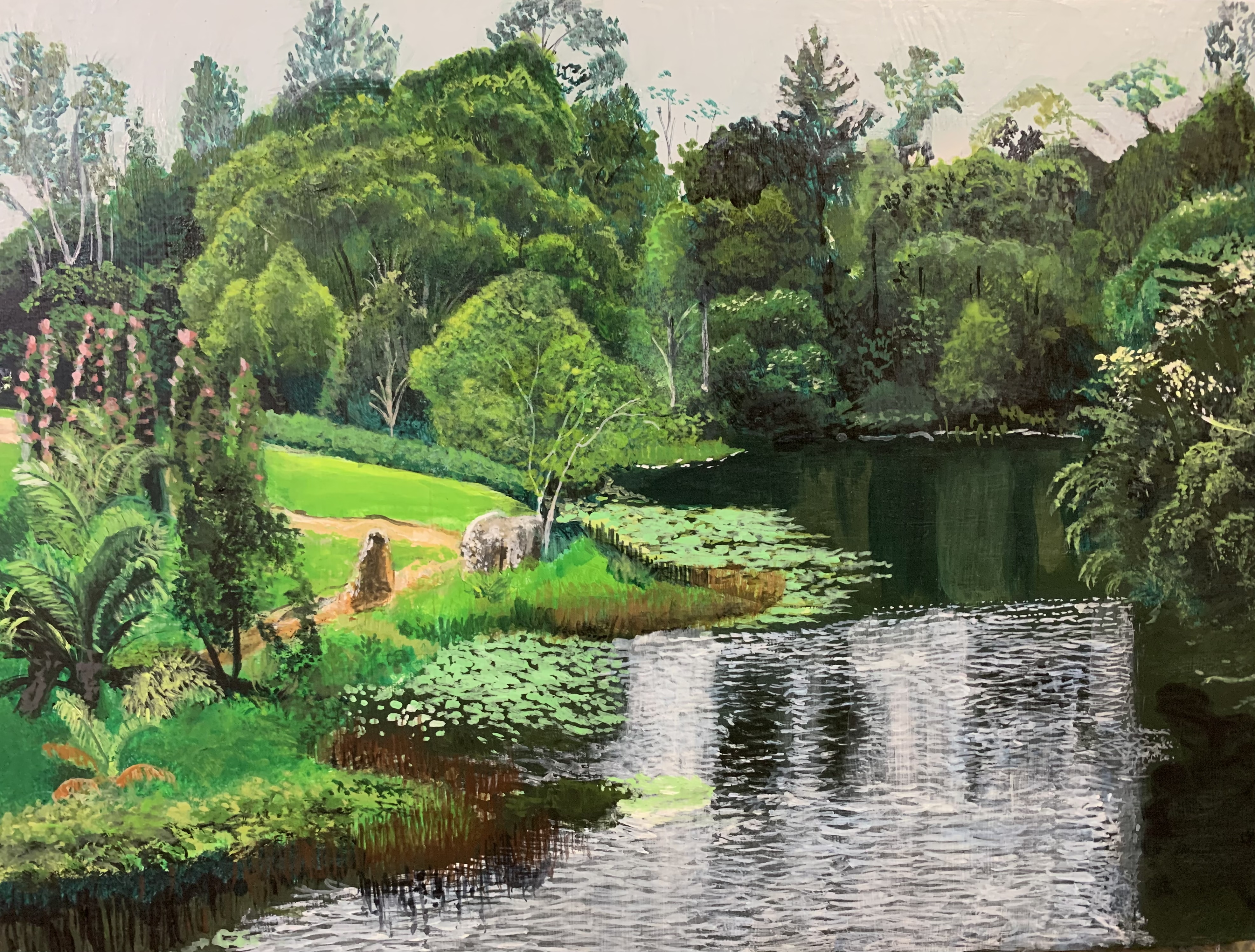 Rainforest in Australia Zoo  by Reina Muller | Lethbridge Landscape Prize 2023 Finalists | Lethbridge Gallery