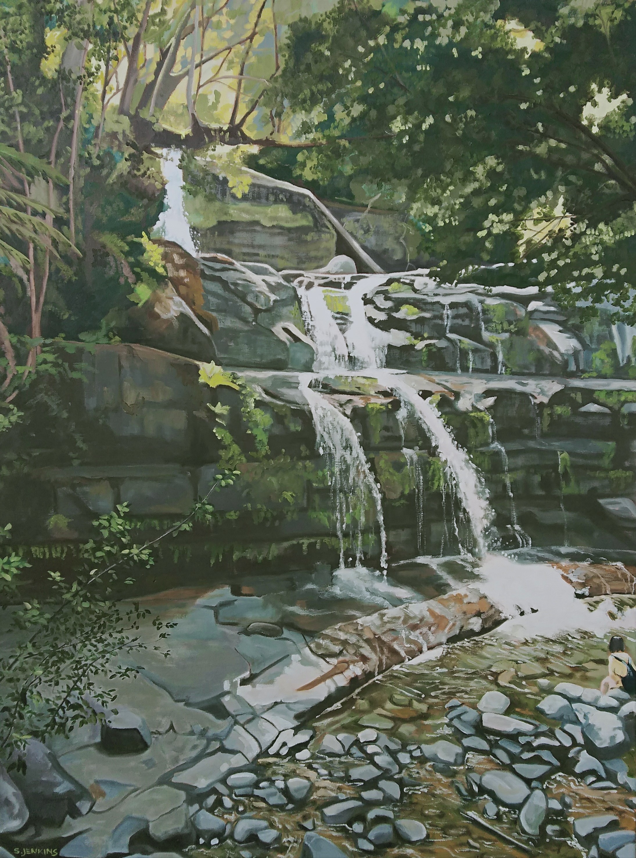 Liffey Falls by Sandra Jenkins | Lethbridge Landscape Prize 2023 Finalists | Lethbridge Gallery