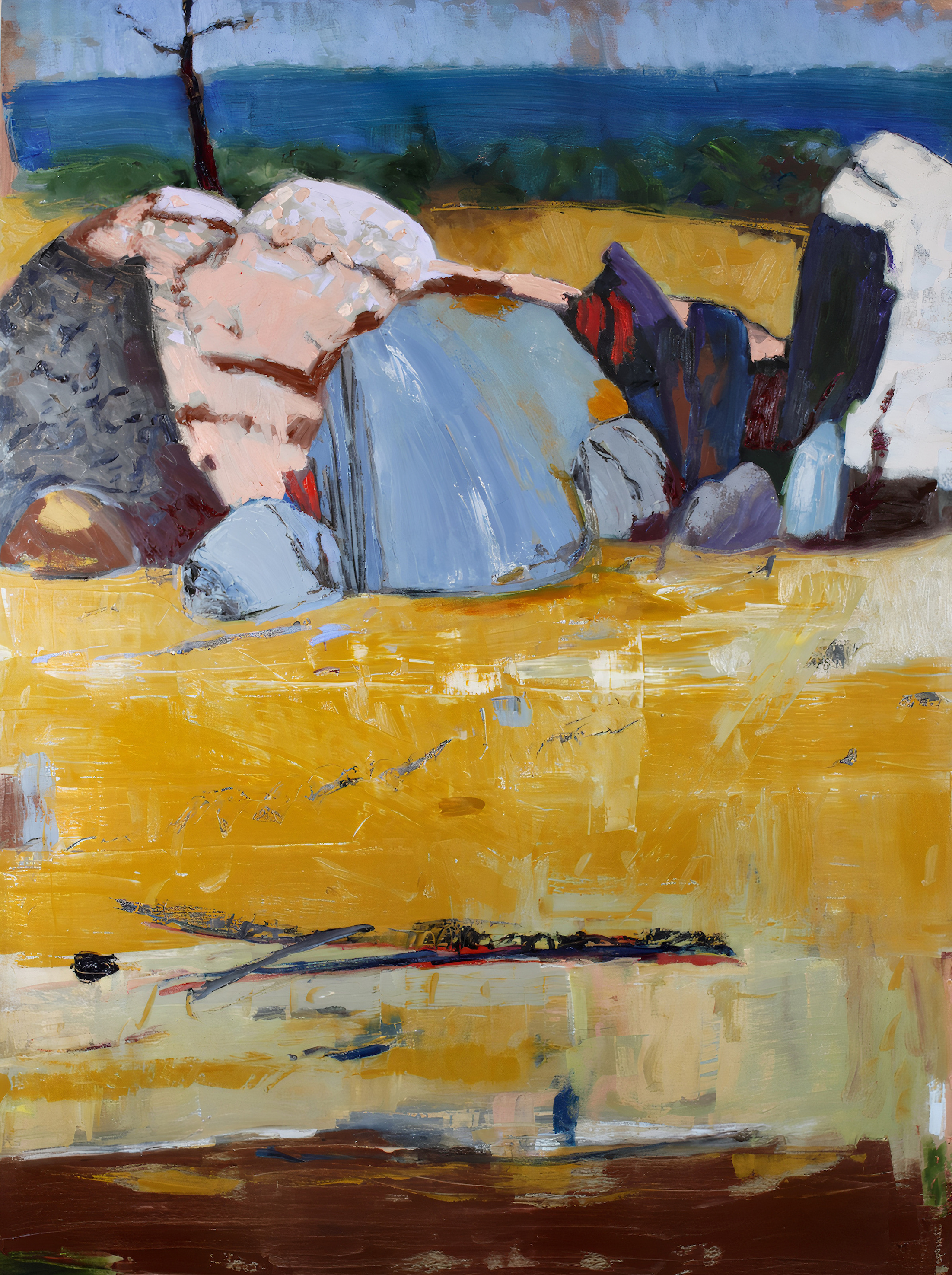 Rocks Coila Beach Sunny Day by Geoffrey Odgers | Lethbridge Landscape Prize 2023 Finalists | Lethbridge Gallery
