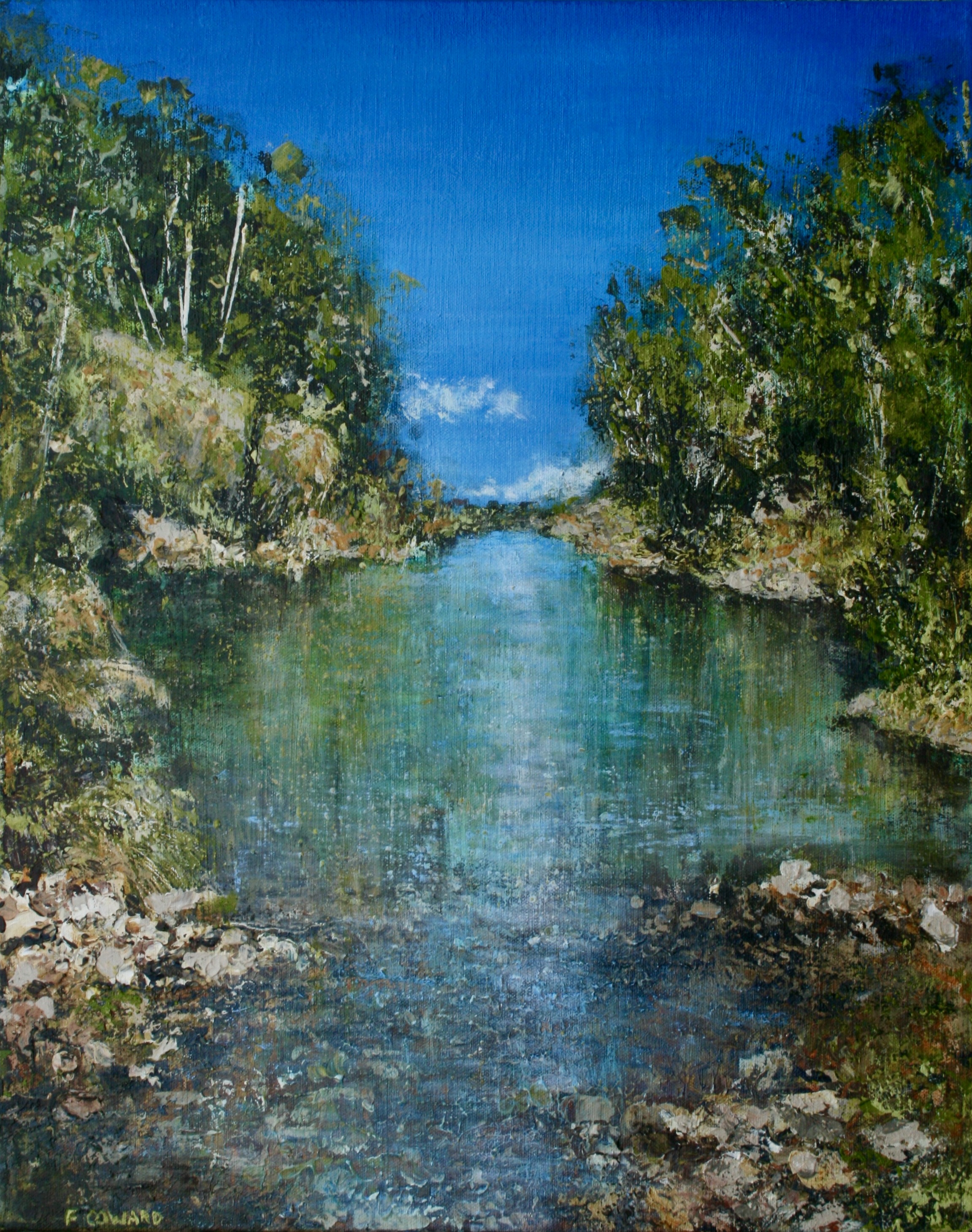 Raspberry Creek Crossing by Fiona Coward | Lethbridge Landscape Prize 2023 Finalists | Lethbridge Gallery