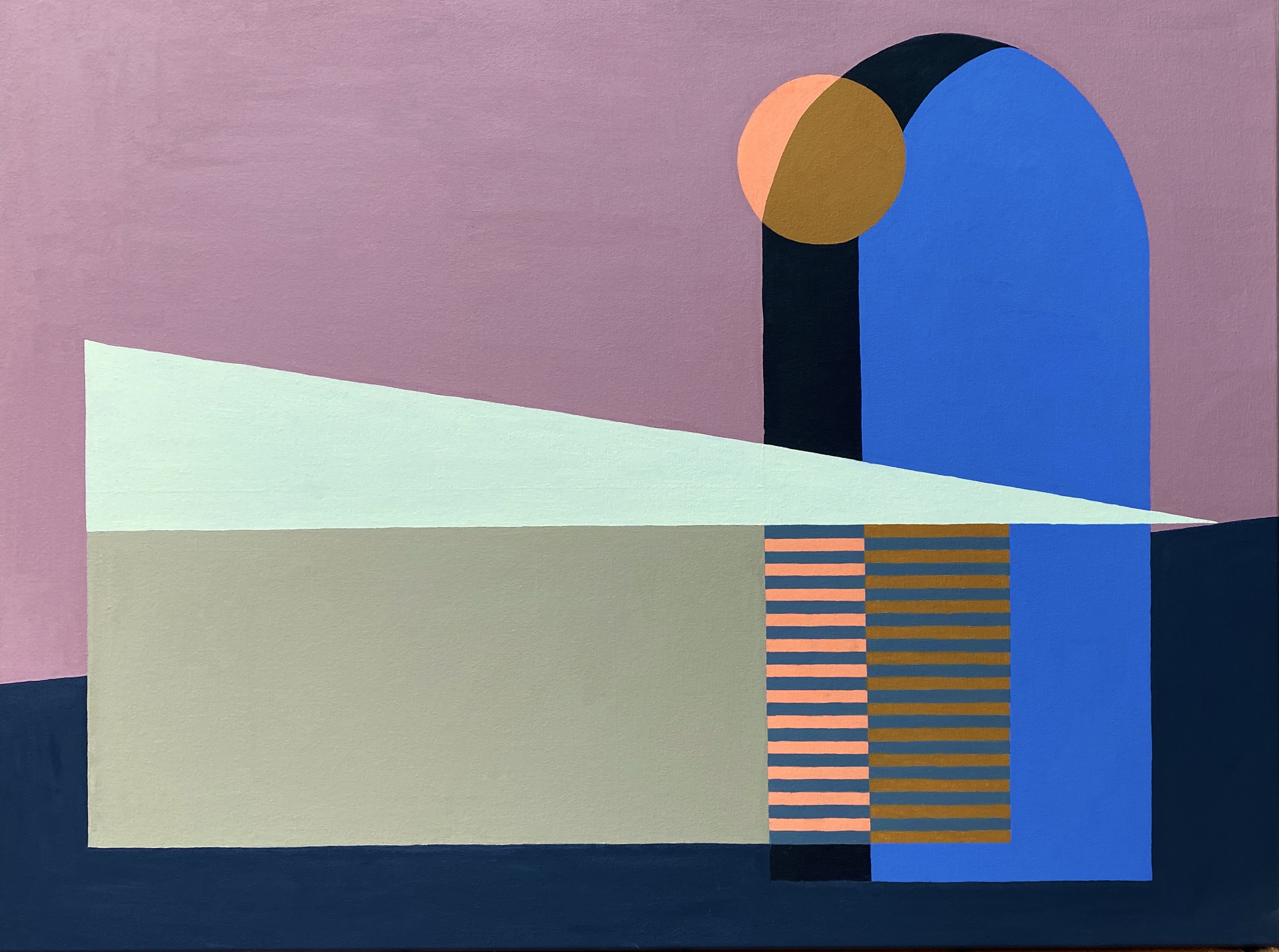 Sunset on the corner of Teatree and Hayter by Louise Walder | Lethbridge Landscape Prize 2023 Finalists | Lethbridge Gallery