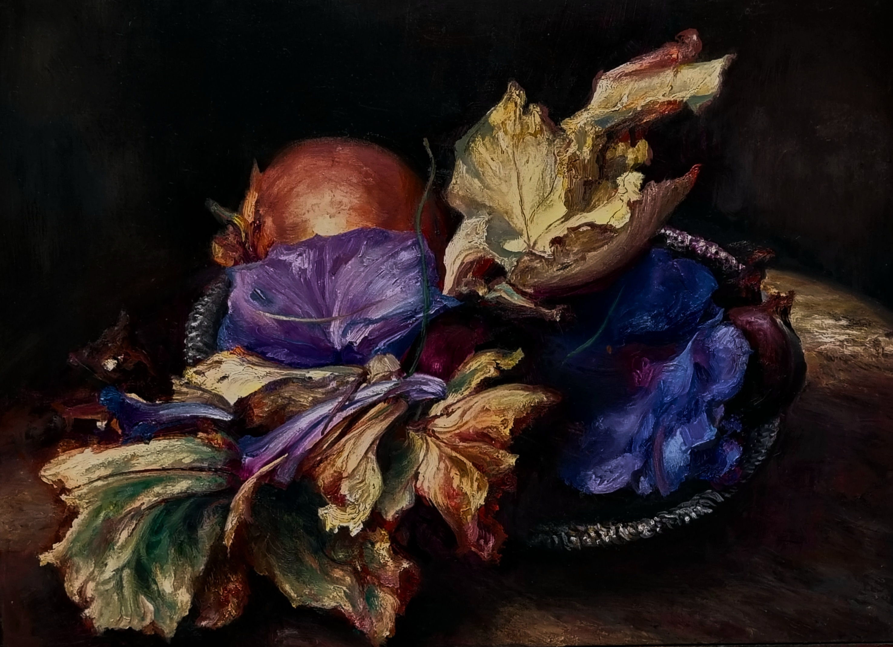Stilllife with blue flower by Robert Kleinboonschate | Lethbridge 20000 2023 Finalists | Lethbridge Gallery