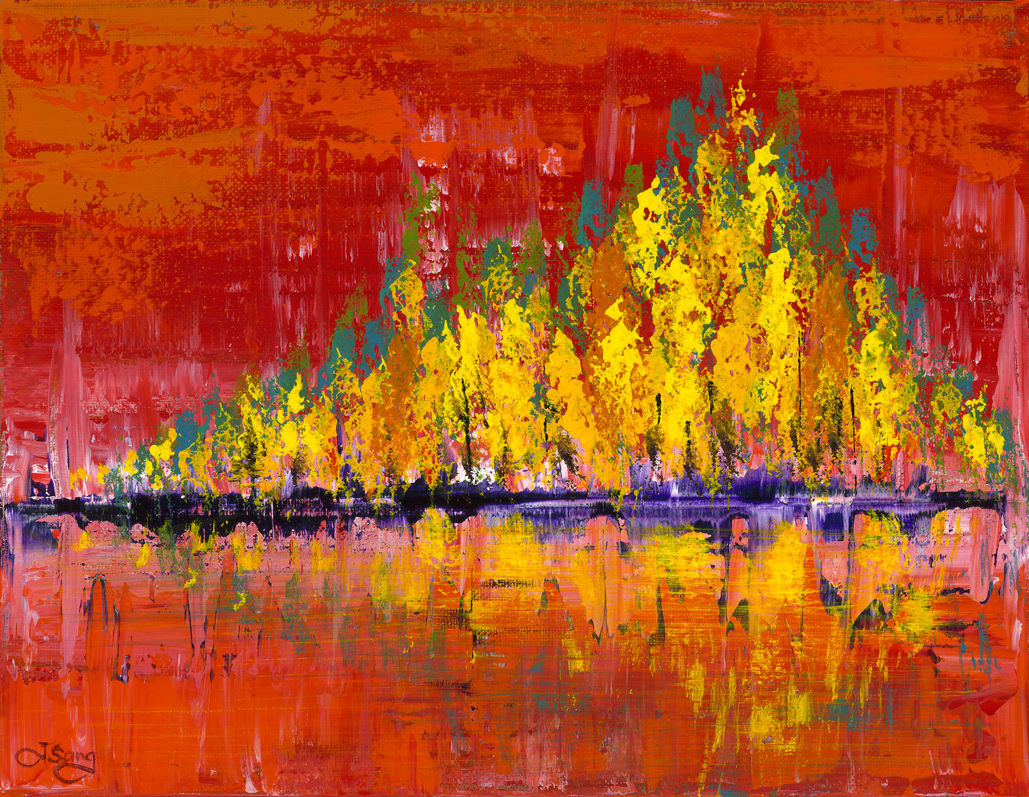 Autumn Blaze by Juanita Sanganithy | Lethbridge 20000 2023 Finalists | Lethbridge Gallery