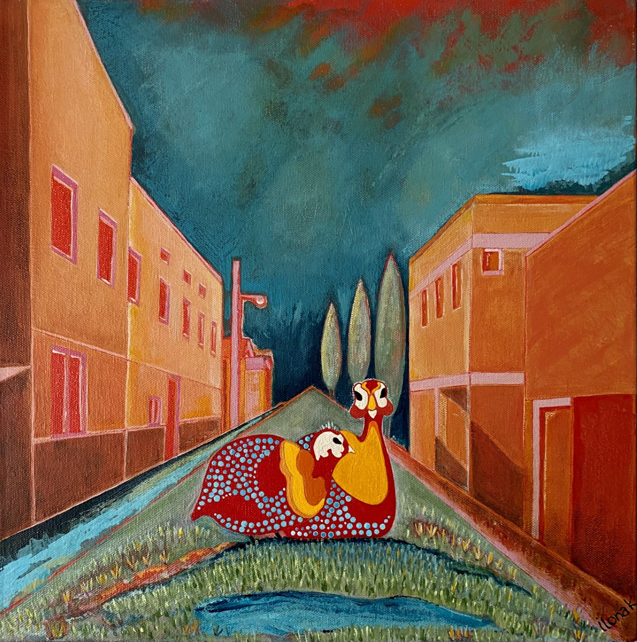 Urban Guinea Fowl by Ilona Anna Kovacs | Lethbridge 20000 2023 Finalists | Lethbridge Gallery