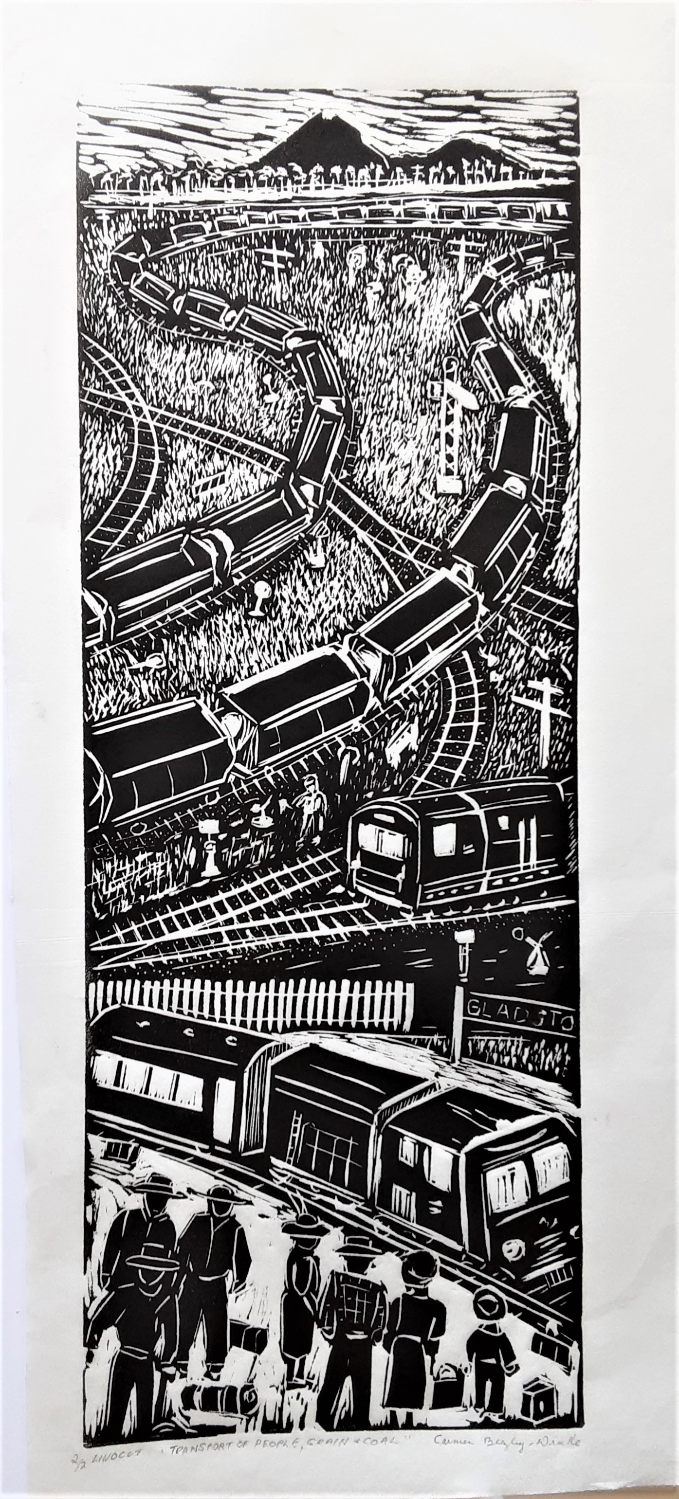 Transportation of People, Grain and Coal by Carmen Beezley-Drake | Lethbridge 20000 2023 Finalists | Lethbridge Gallery