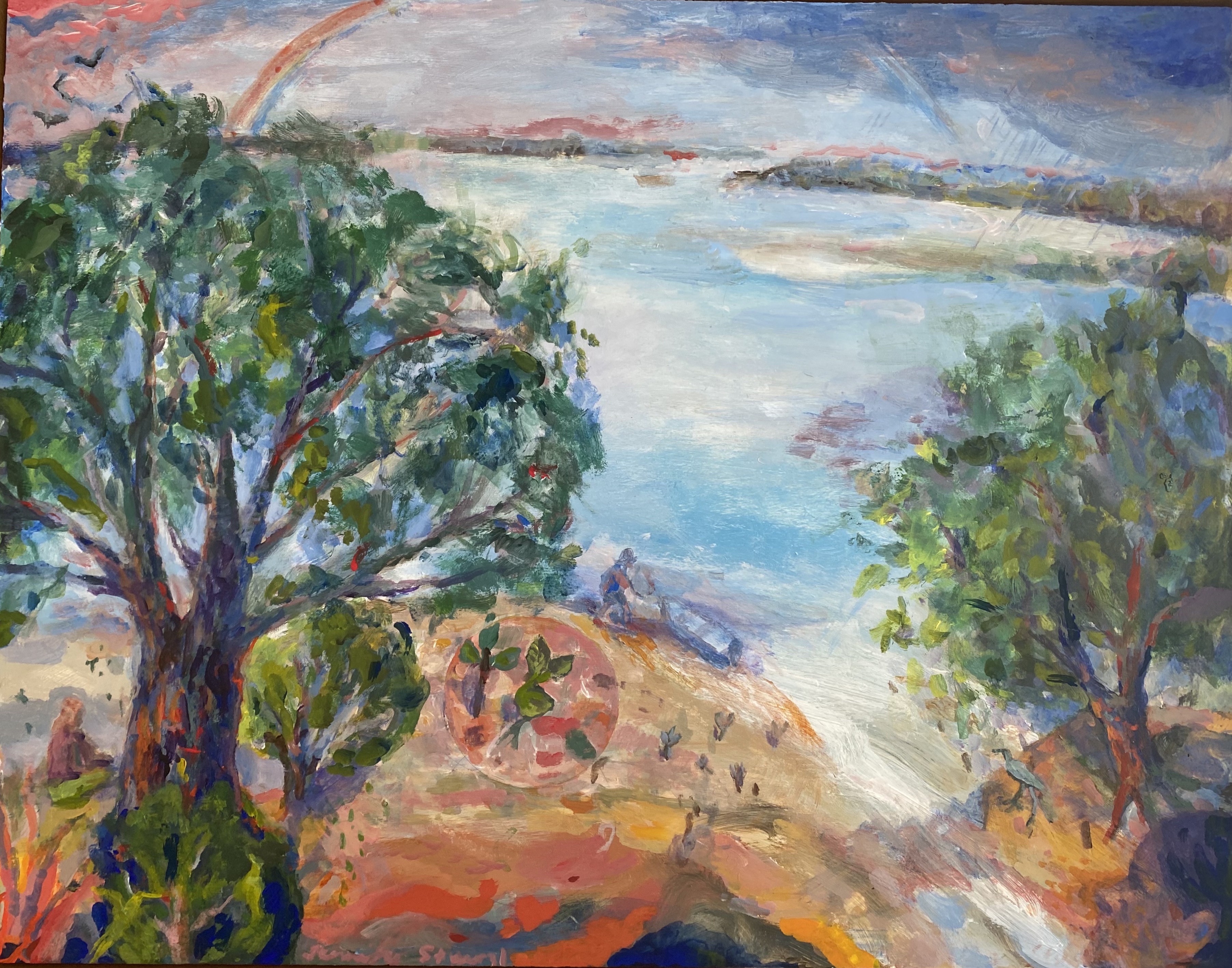Rainbow: Quandamooka Moreton Bay by Jennifer Stuerzl | Lethbridge 20000 2023 Finalists | Lethbridge Gallery
