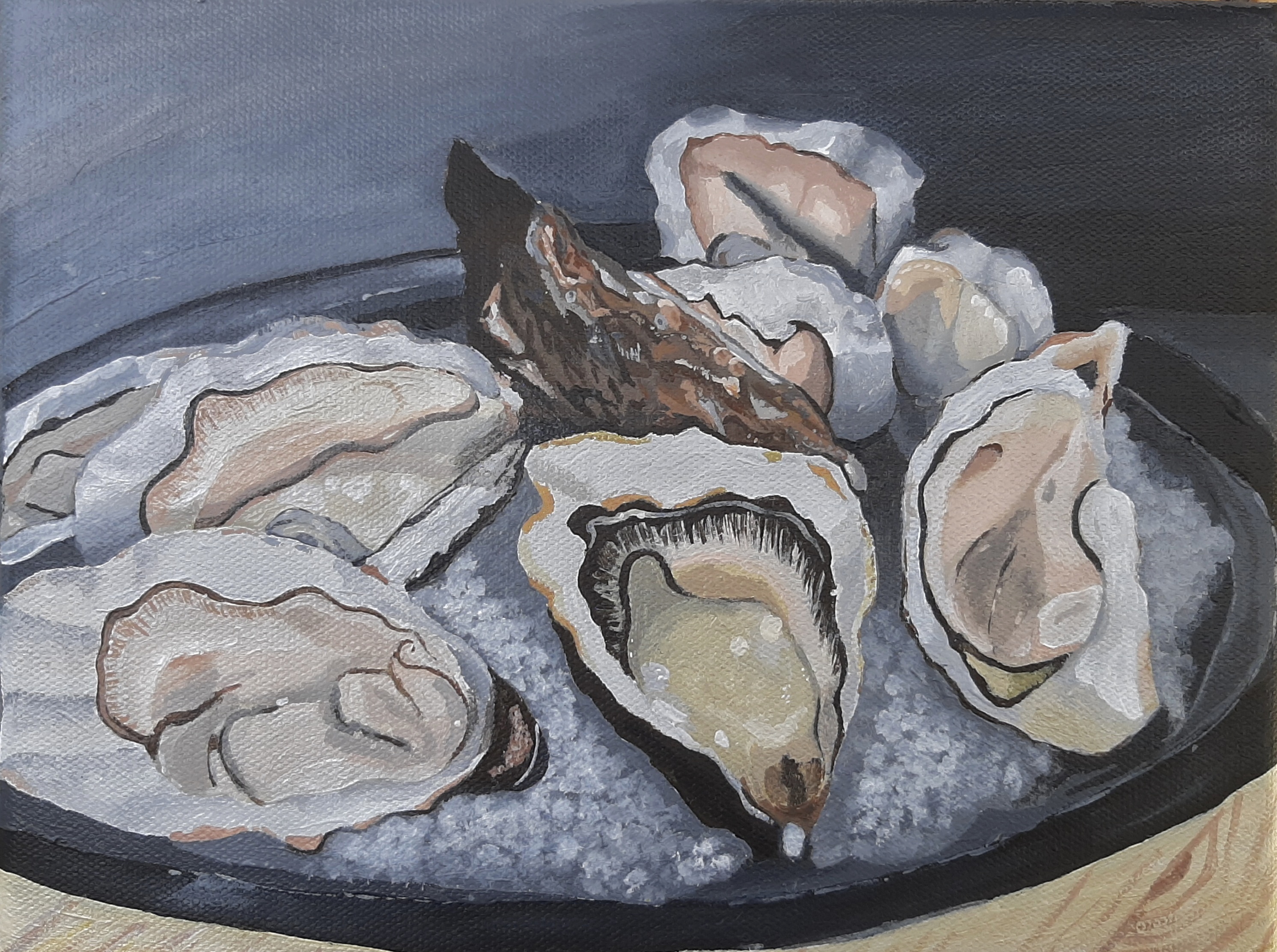 Still Life Oysters by Kimberly Smith | Lethbridge 20000 2023 Finalists | Lethbridge Gallery