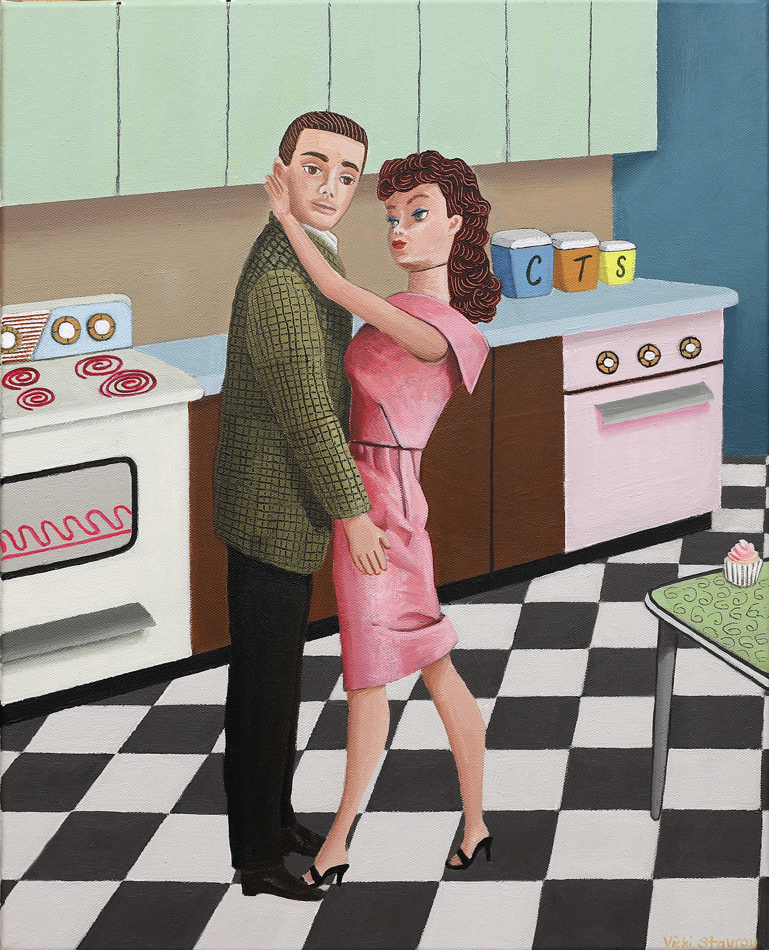 Welcome Home Darling - Barbie and Ken's Domestic Bliss by Vicki Stavrou | Clayton Utz Art Award 2023 Finalists | Lethbridge Gallery