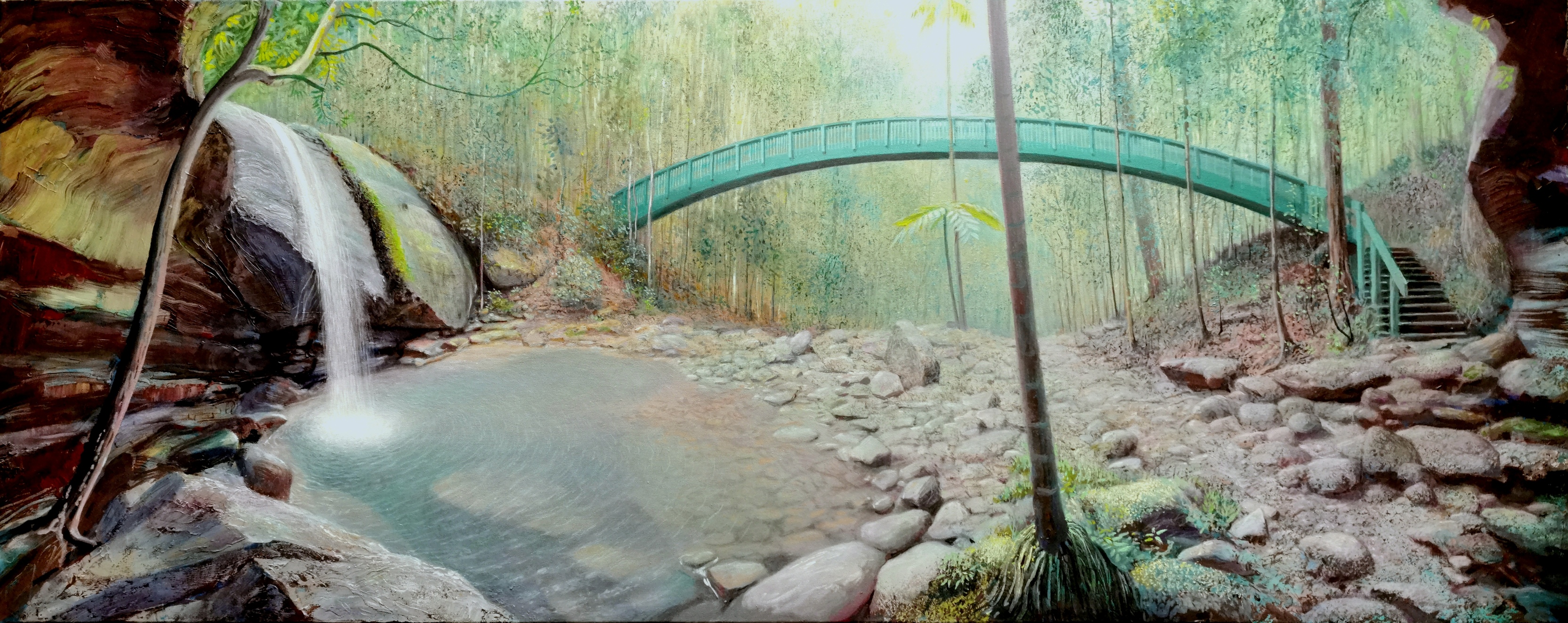 Serenity Falls  by Eugene Rubuls | Clayton Utz Art Award 2023 Finalists | Lethbridge Gallery
