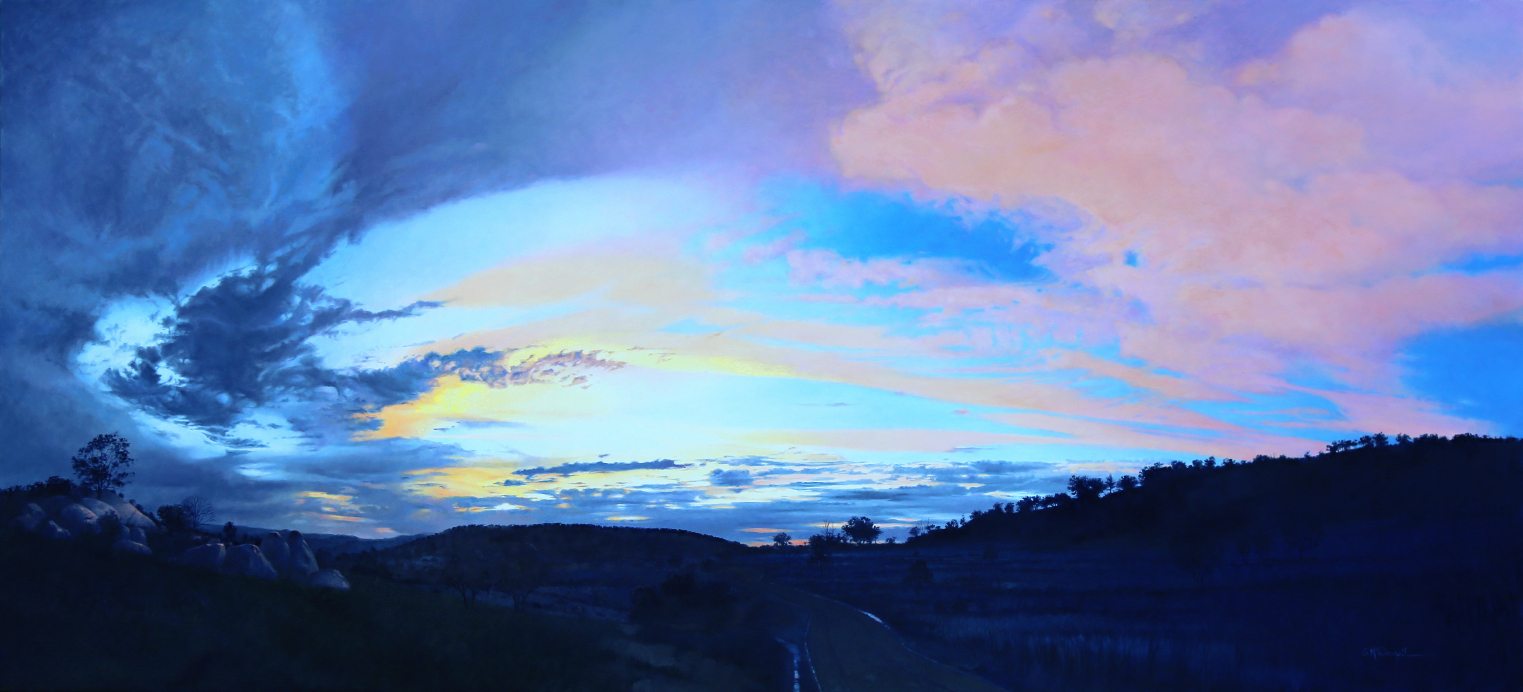 Big Sky, Last Light, Tenterfield NSW by SCOTT MCDOUGALL | Lethbridge Landscape Prize 2024 Finalists | Lethbridge Gallery