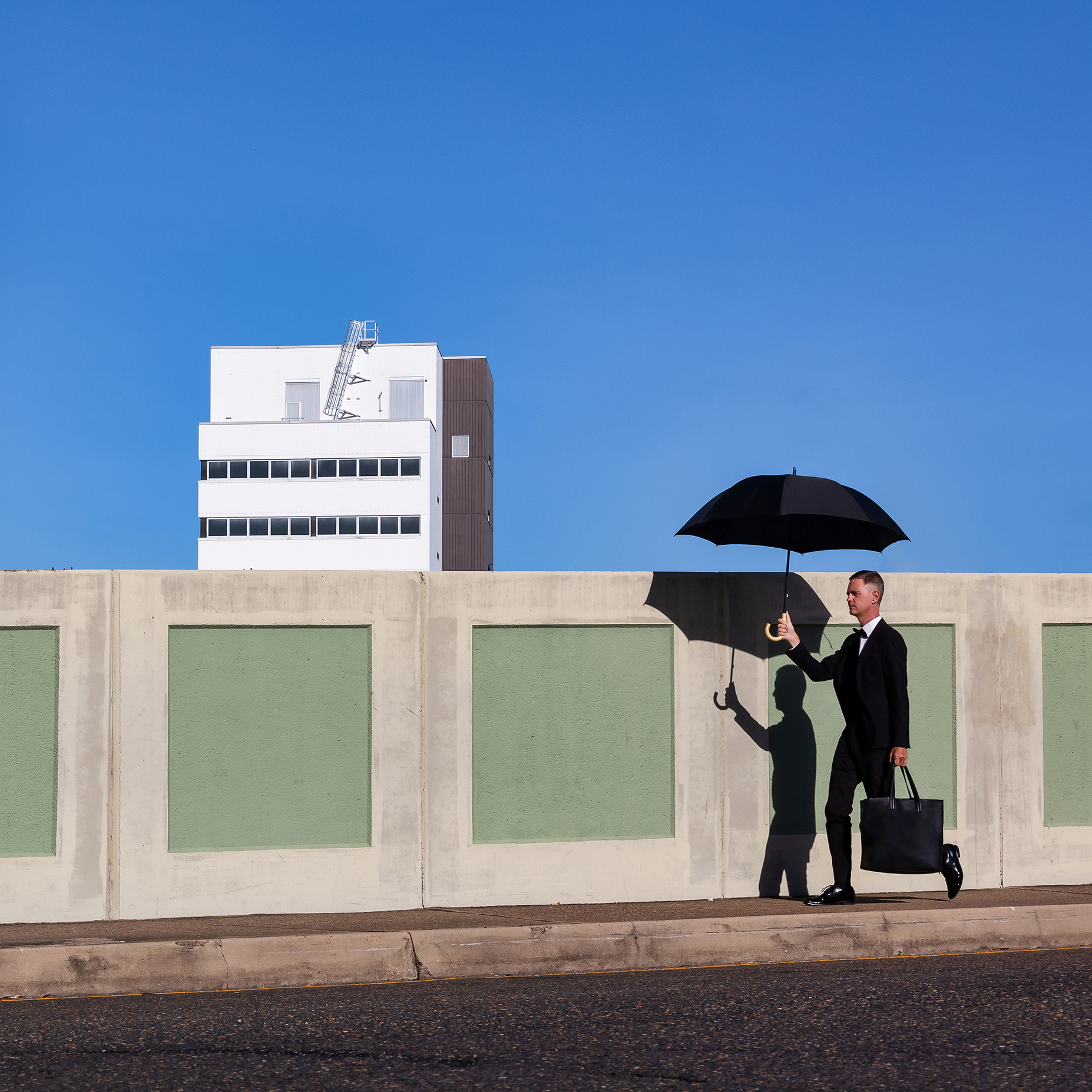 Umbrella Man by Dane Beesley | Lethbridge Landscape Prize 2024 Finalists | Lethbridge Gallery