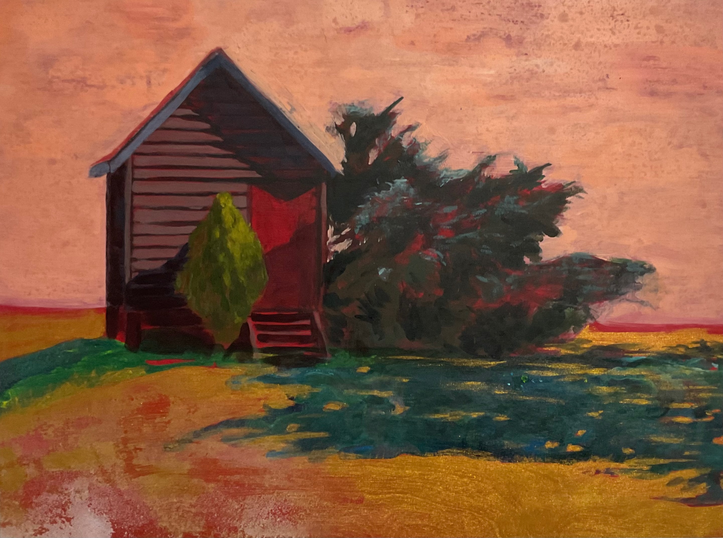 Red Door by Jane Ericksen | Lethbridge Landscape Prize 2024 Finalists | Lethbridge Gallery