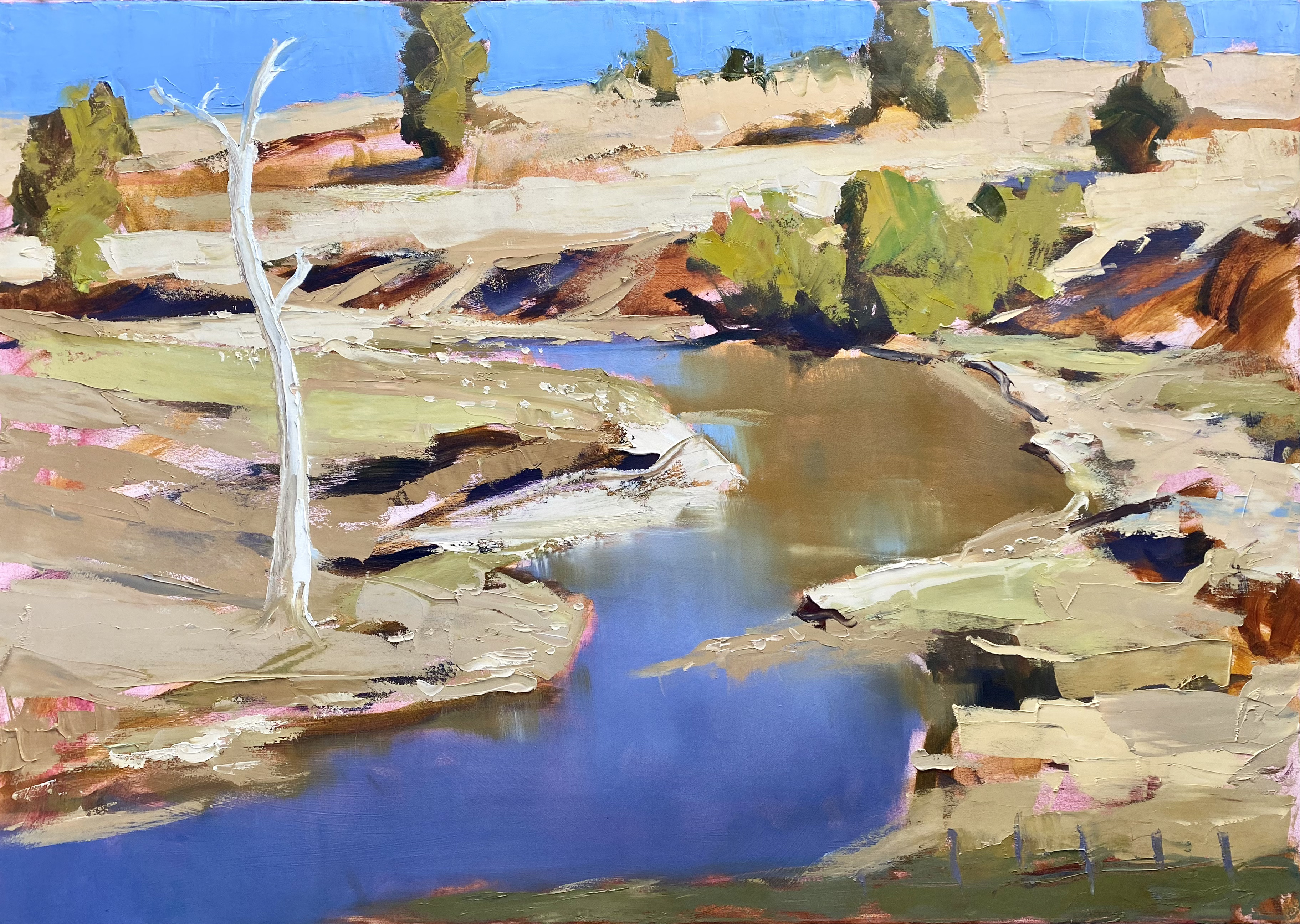 The Waterhole (Brisbane River, Linville) by Todd Whisson | Lethbridge Landscape Prize 2024 Finalists | Lethbridge Gallery