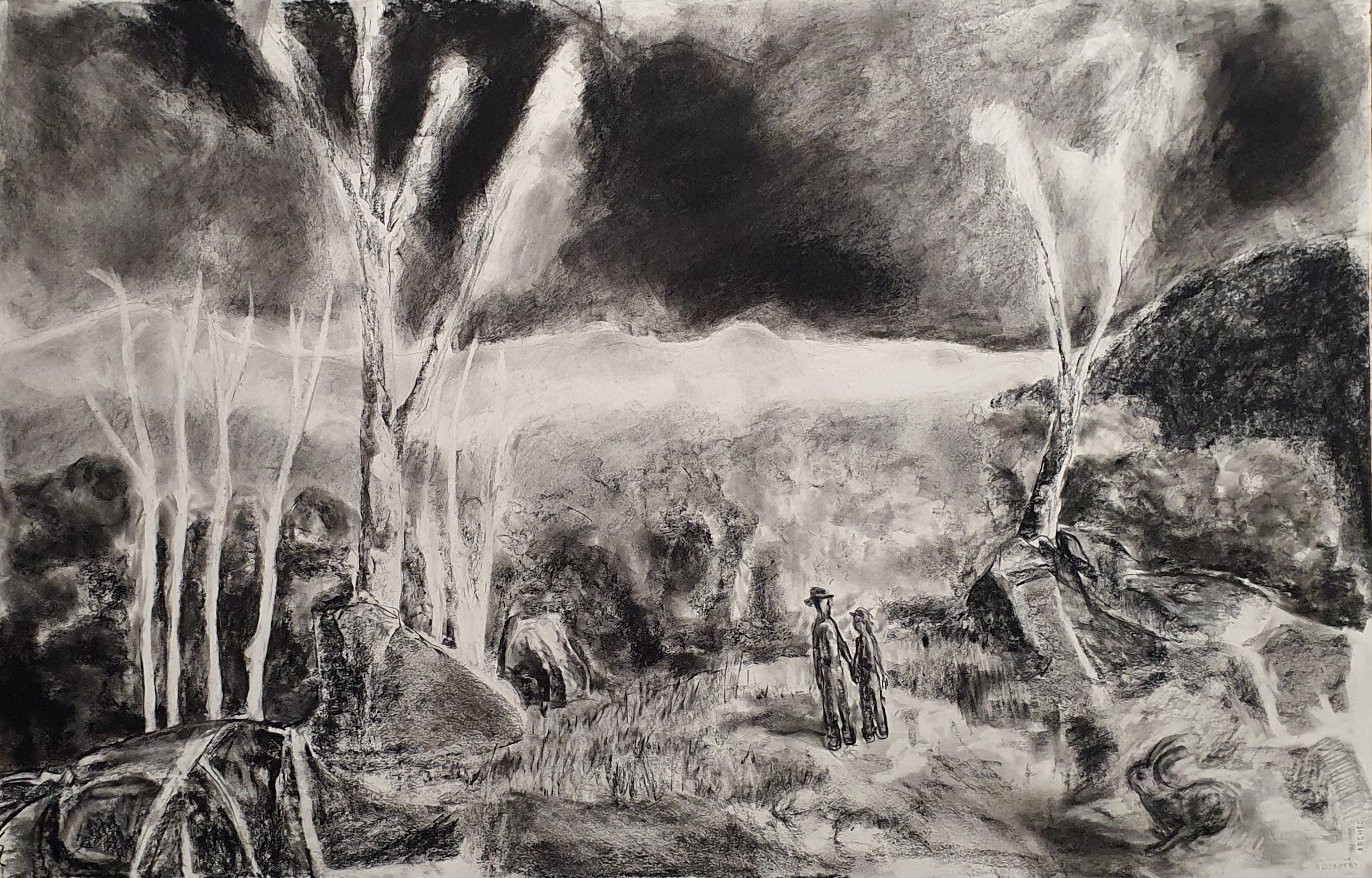 I am appalled by the number of people who don't wear hats when walking in the Warrumbungles by Wilhlemus Breikers | Lethbridge Landscape Prize 2024 Finalists | Lethbridge Gallery