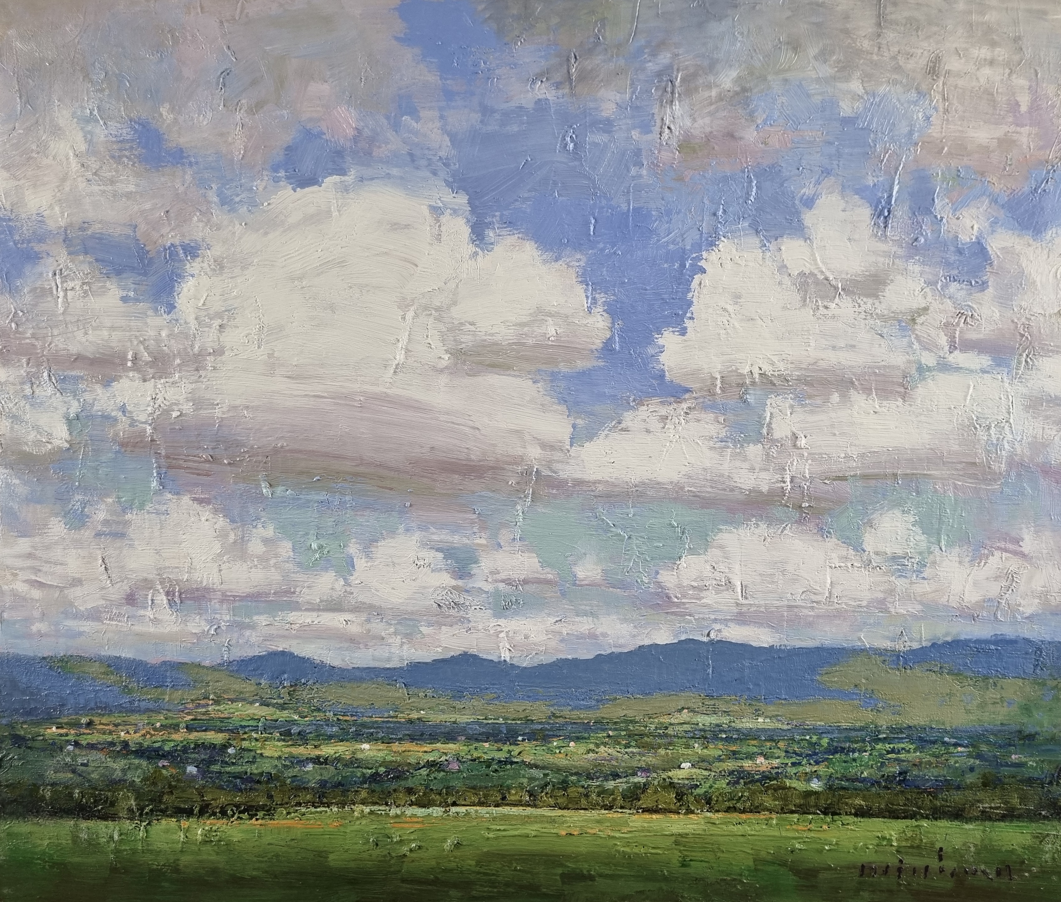 Clouds over Mt. Glorious by Minhan Cho | Lethbridge Landscape Prize 2024 Finalists | Lethbridge Gallery