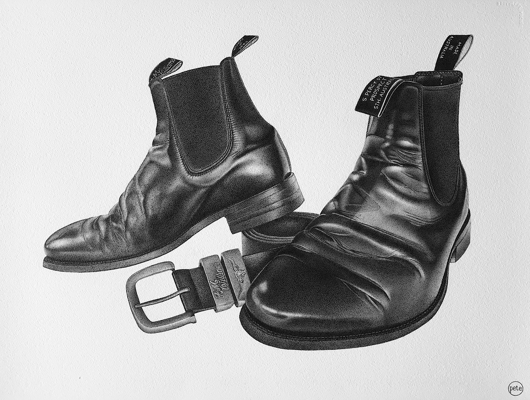 My RM Williams Boots by Peter Price | Clayton Utz Art Award 2020 Finalists | Lethbridge Gallery