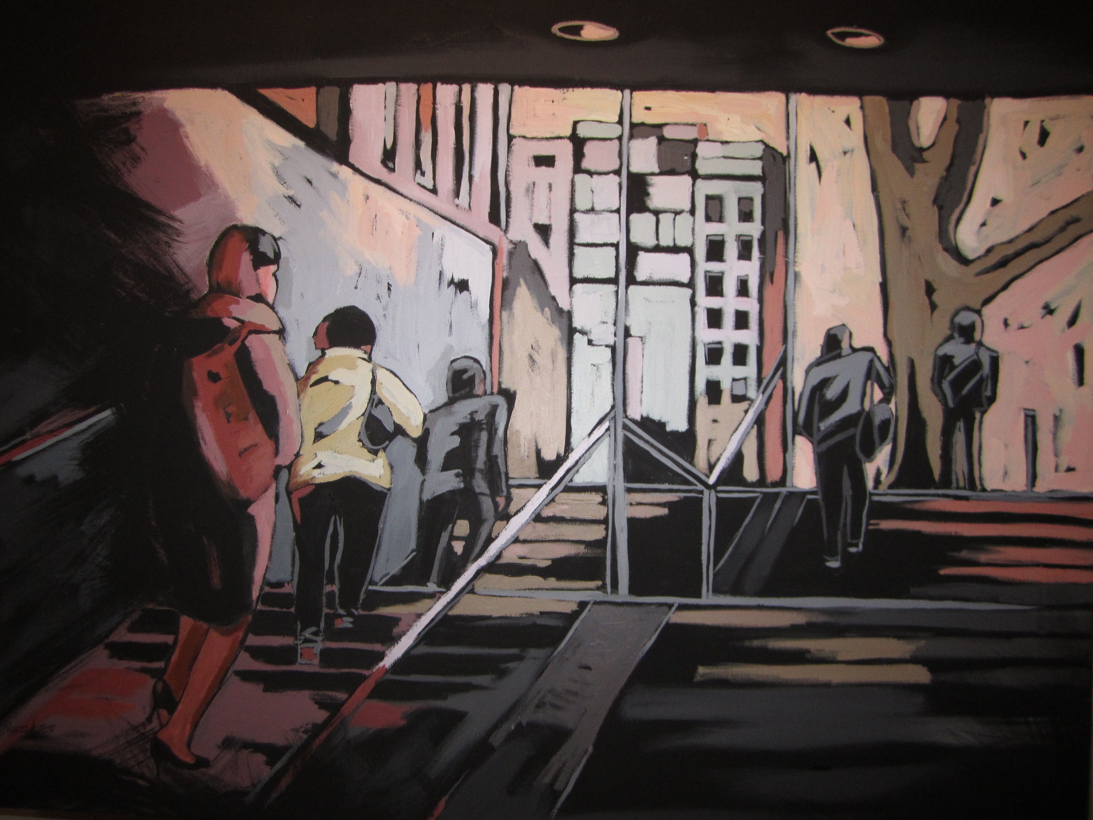 Subway Exit - Parliament Station by Marisa Avano | Lethbridge Landscape Prize 2021 Finalists | Lethbridge Gallery