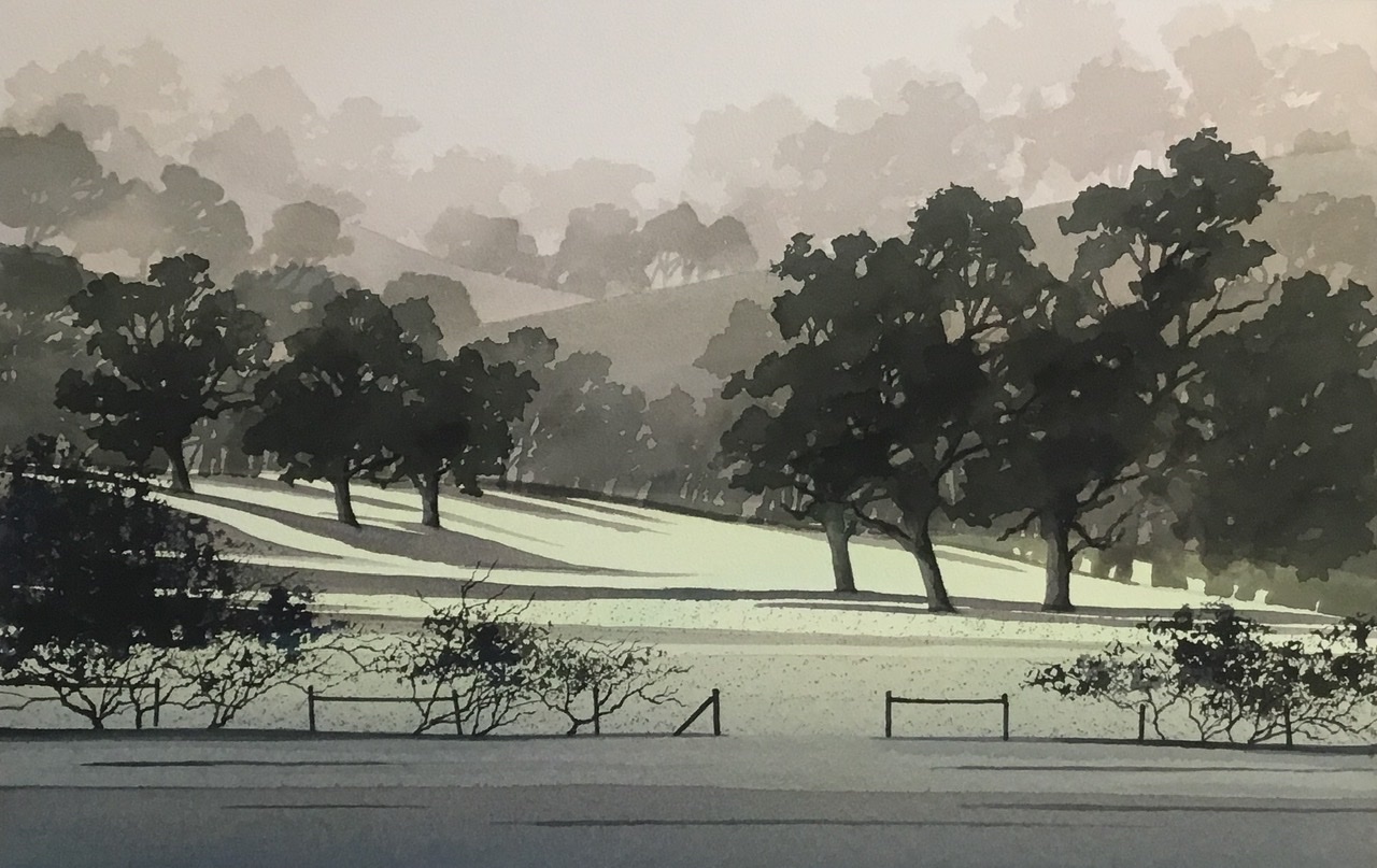 Light Through the Hills by Bruce Buchanan | Lethbridge Landscape Prize 2021 Finalists | Lethbridge Gallery