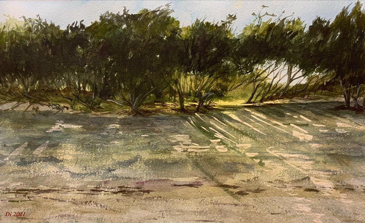 Sundown on Main Beach by Diane Murphy | Lethbridge Landscape Prize 2021 Finalists | Lethbridge Gallery