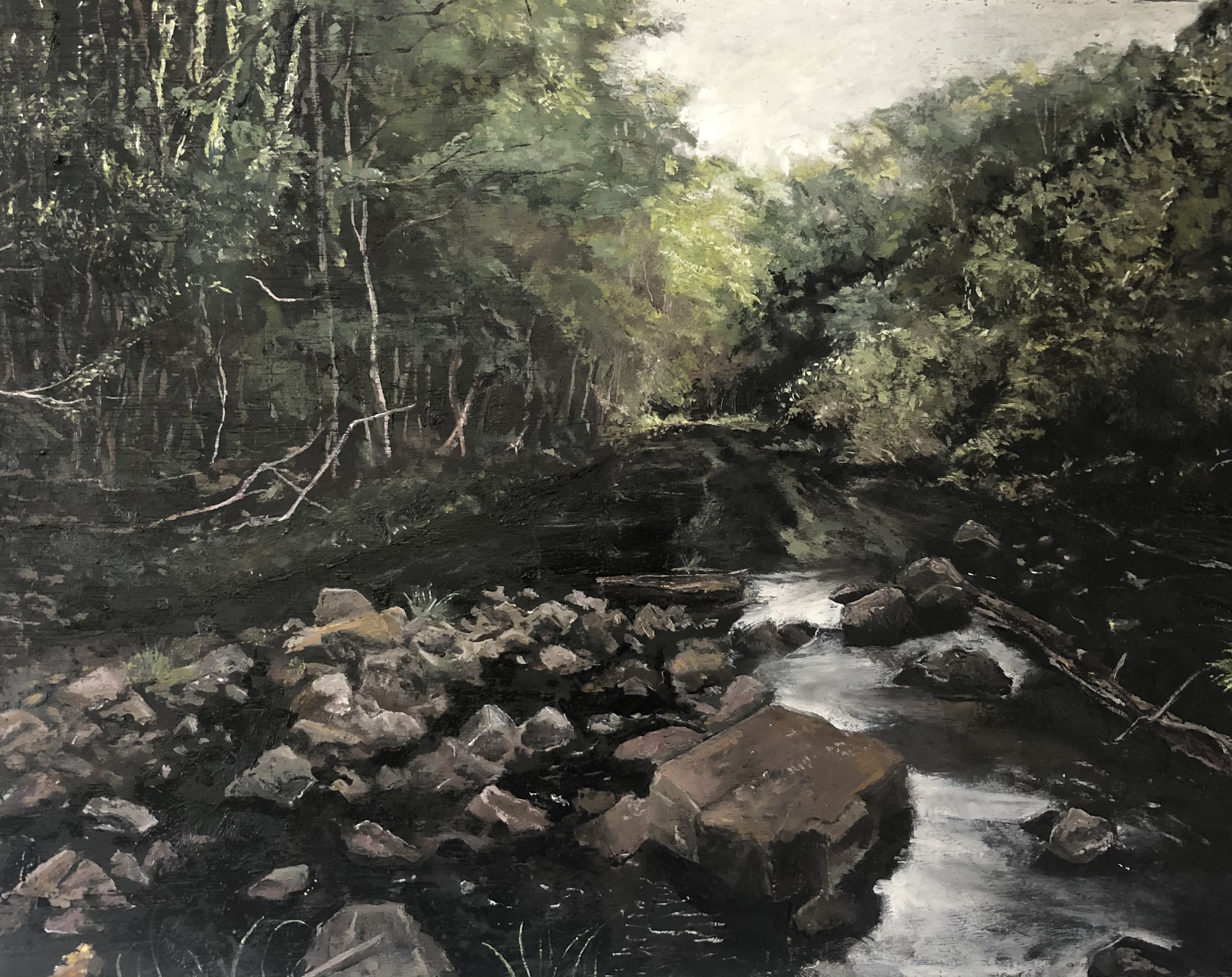 Crossing Wilsons Creek by Caitlin Reilly | Lethbridge Landscape Prize 2021 Finalists | Lethbridge Gallery