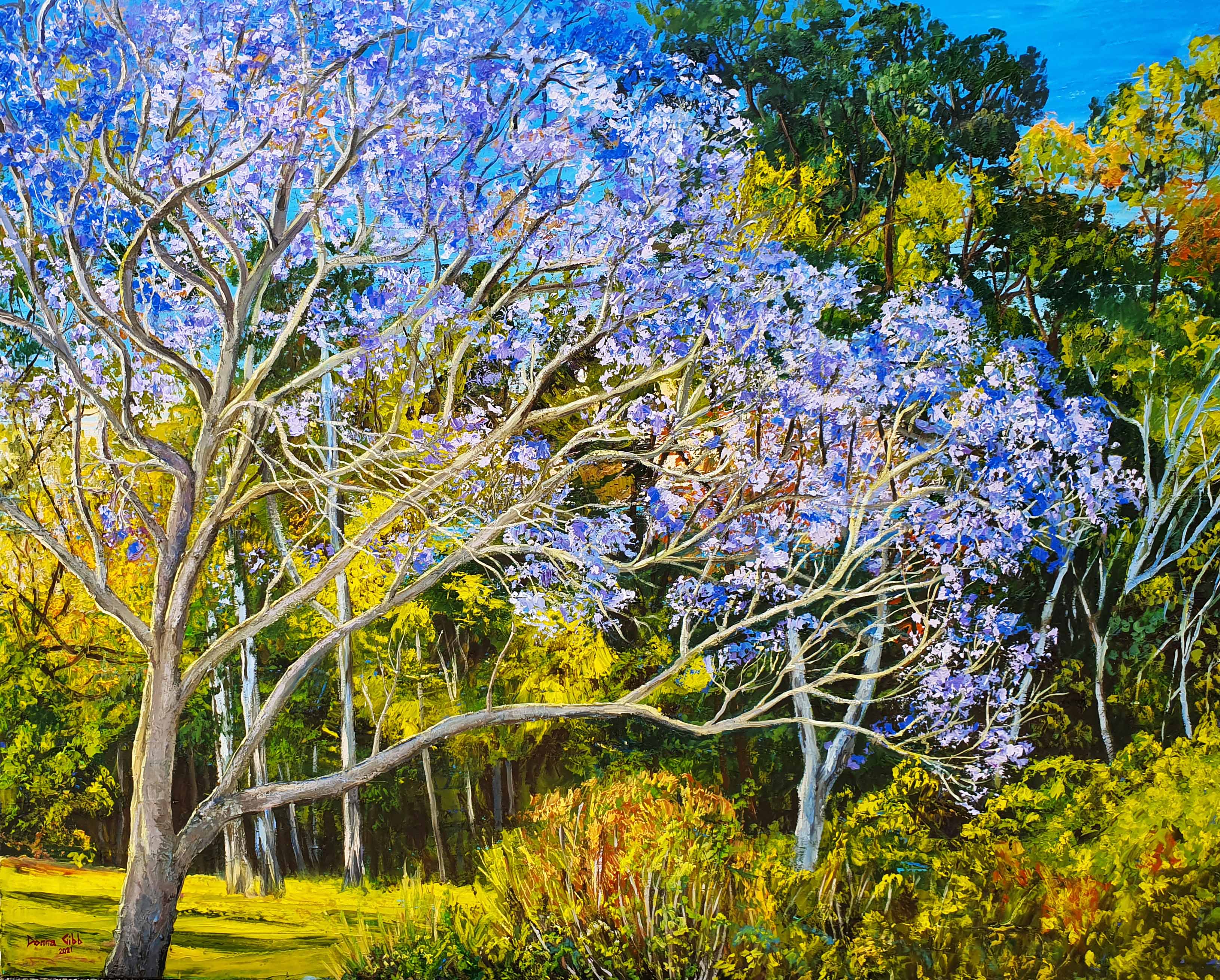 Jacaranda Fever by Donna Golledge | Lethbridge Landscape Prize 2021 Finalists | Lethbridge Gallery