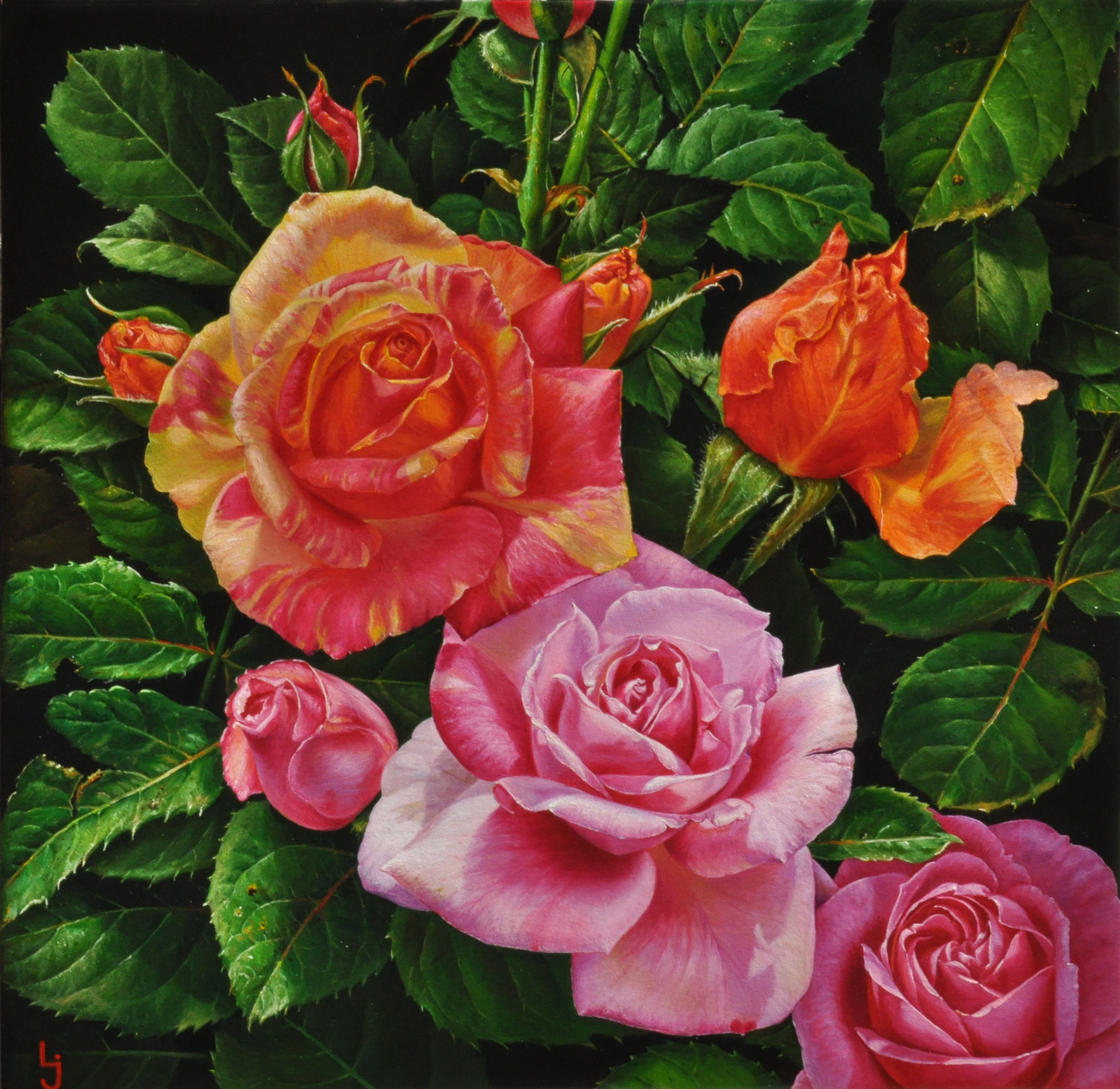 Three Kinds of Roses by Layong Jingga Probo | Lethbridge 20000 2021 Finalists | Lethbridge Gallery
