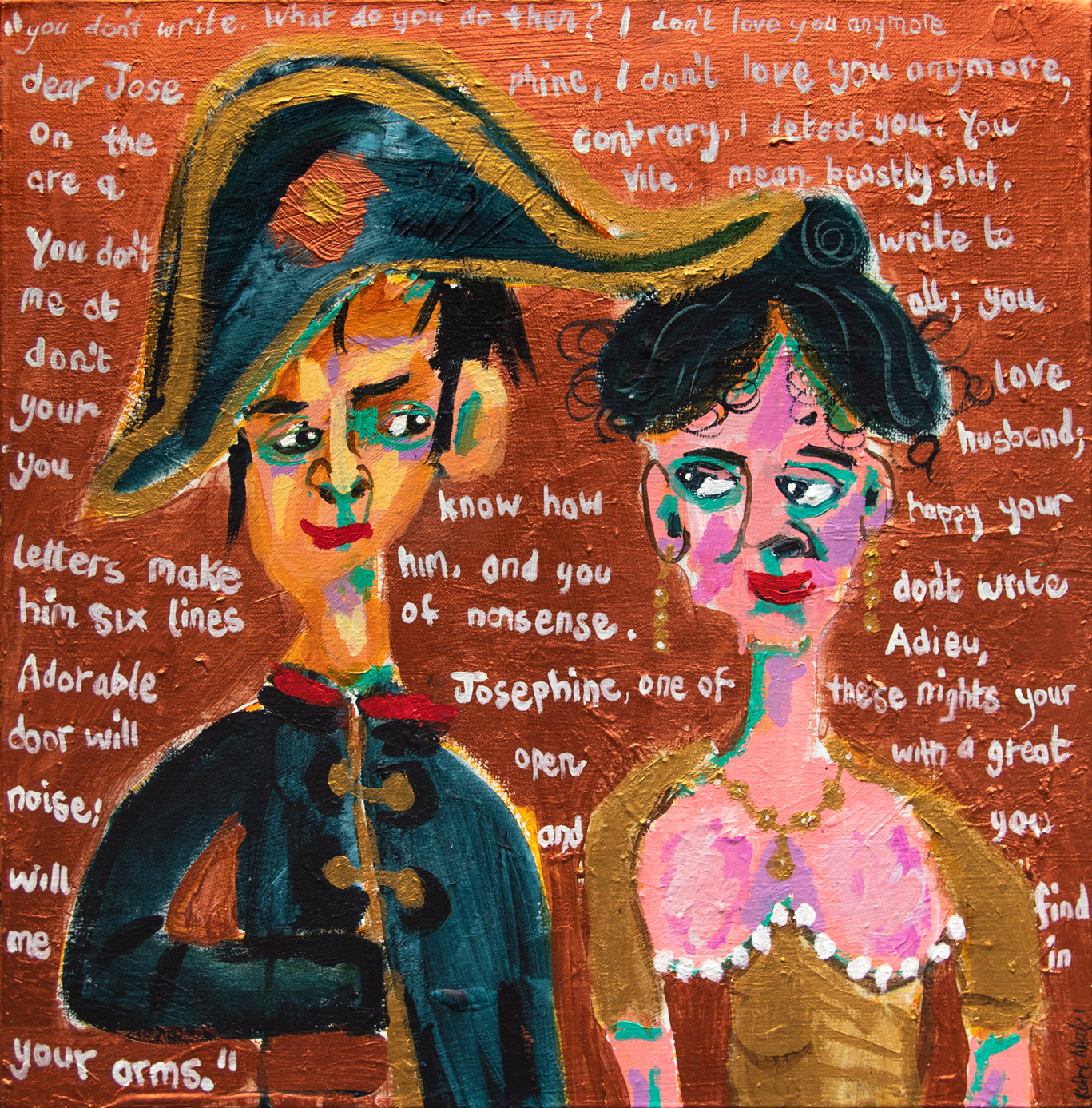 Great Love: Napoleon Writes to Josephine by Robbi Neal | Lethbridge 20000 2021 Finalists | Lethbridge Gallery