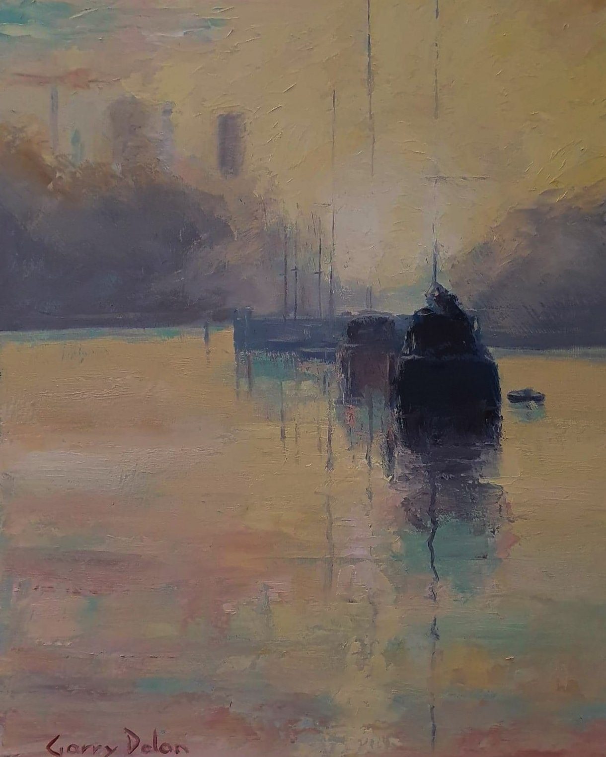 Sunset on the Brisbane River by Garry Dolan | Lethbridge 20000 2021 Finalists | Lethbridge Gallery