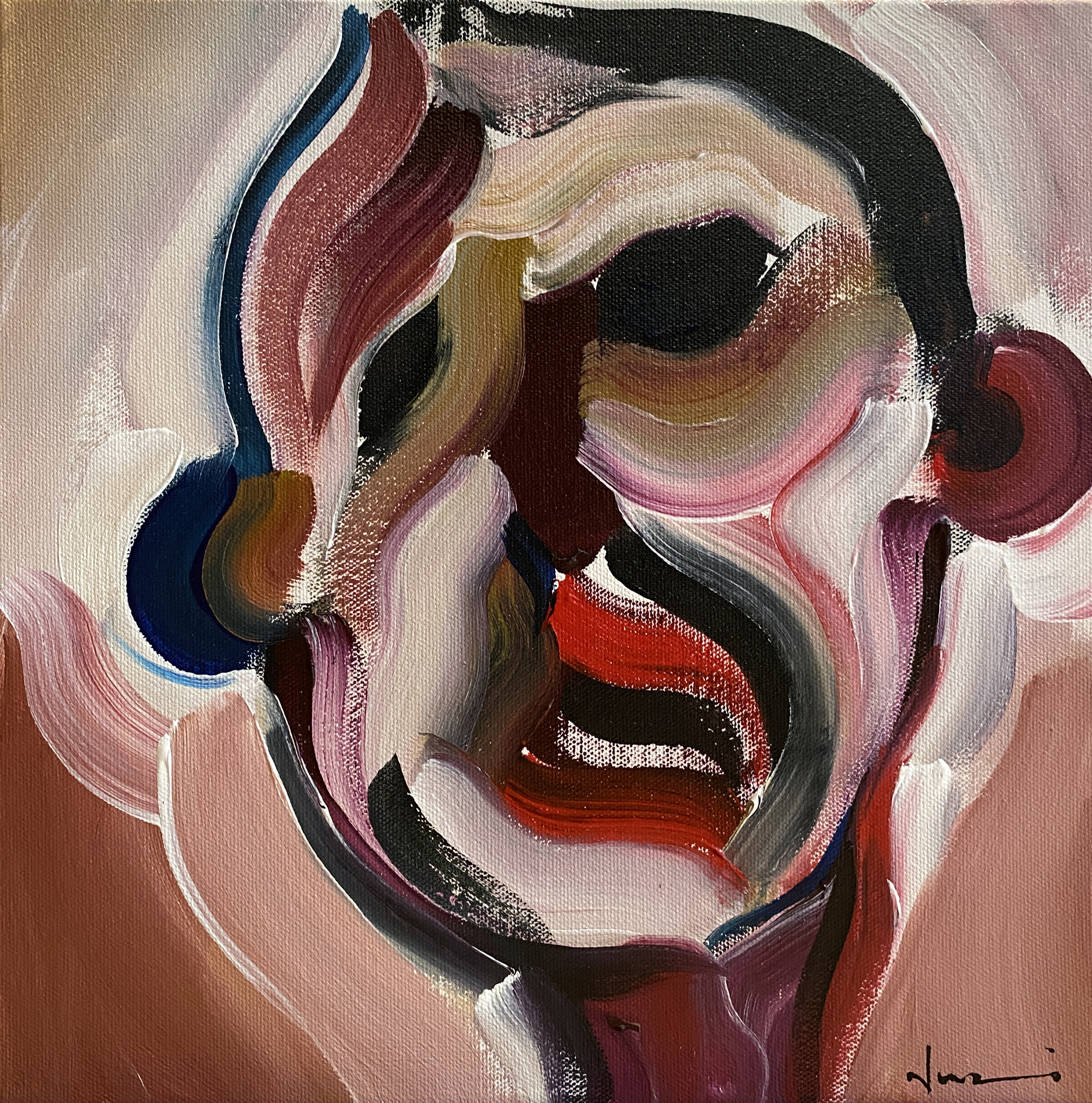 Man in anguish by Nunzio Miano | Lethbridge 20000 2021 Finalists | Lethbridge Gallery