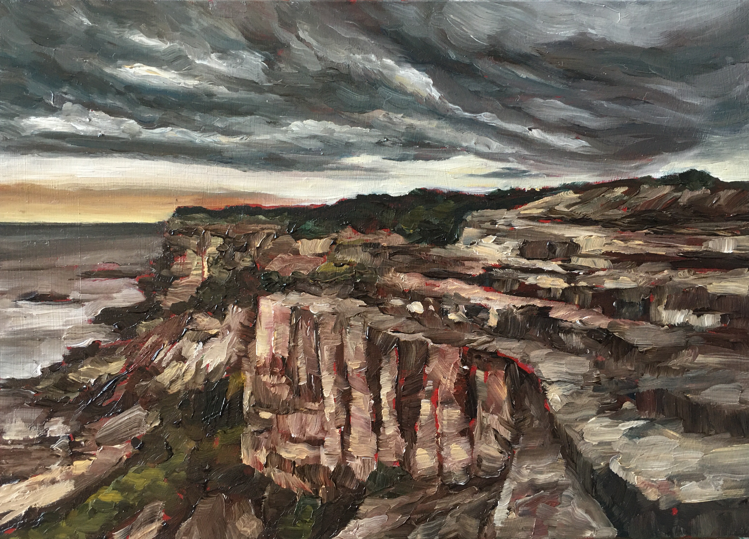 Storm Clouds over Cape Solander  by April White | Lethbridge 20000 2021 Finalists | Lethbridge Gallery