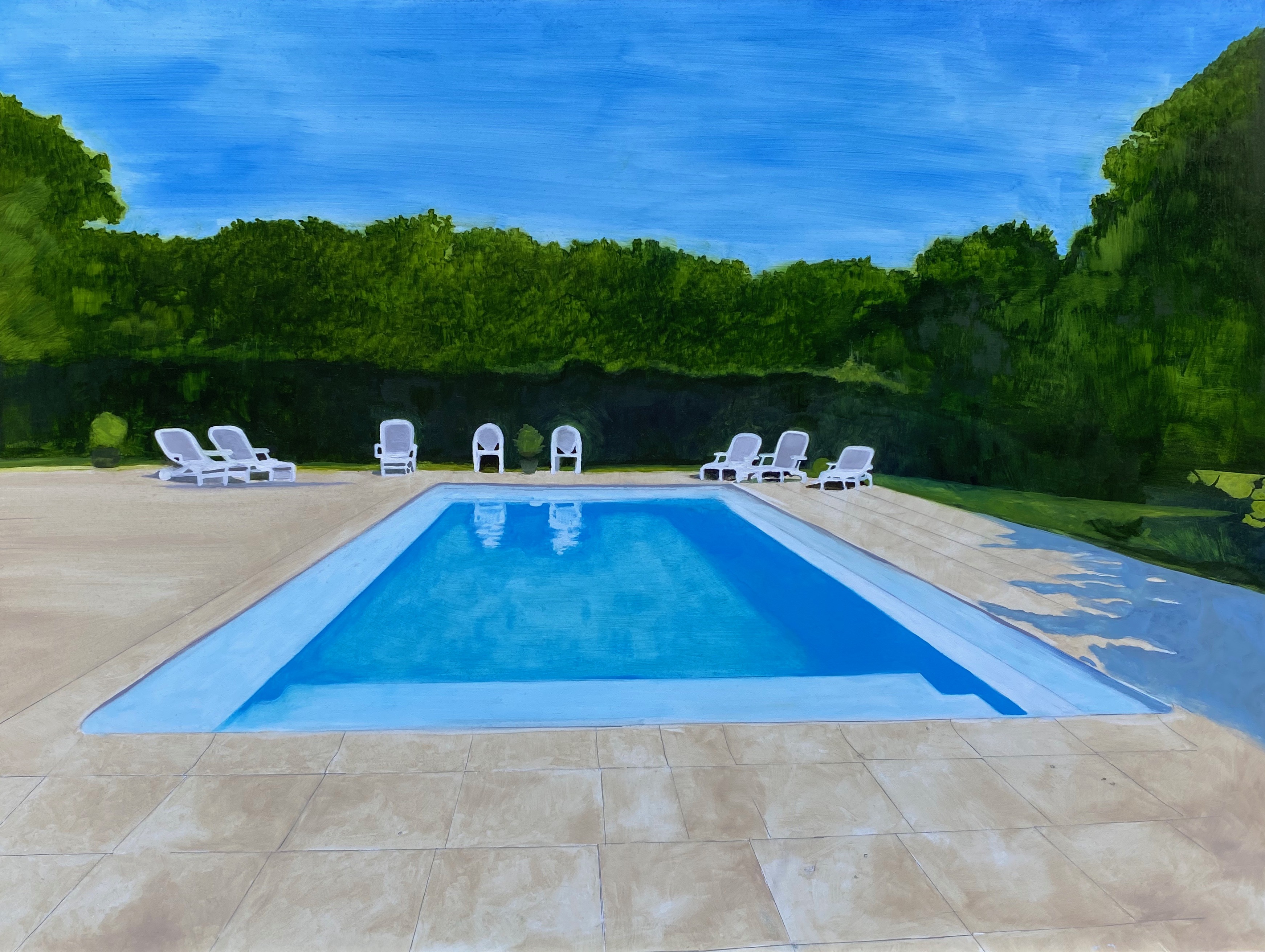The Swimming Pool #3  by Chantel de Latour | Lethbridge 20000 2021 Finalists | Lethbridge Gallery