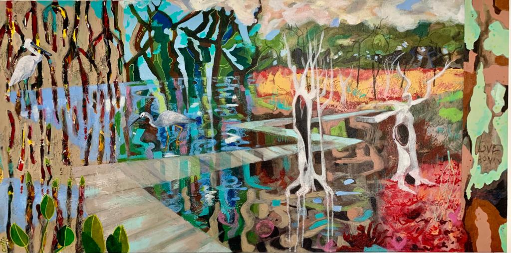 I Love Bonny- Nudgee Wetlands by Catherine Houston | Lethbridge Landscape Prize 2022 Finalists | Lethbridge Gallery
