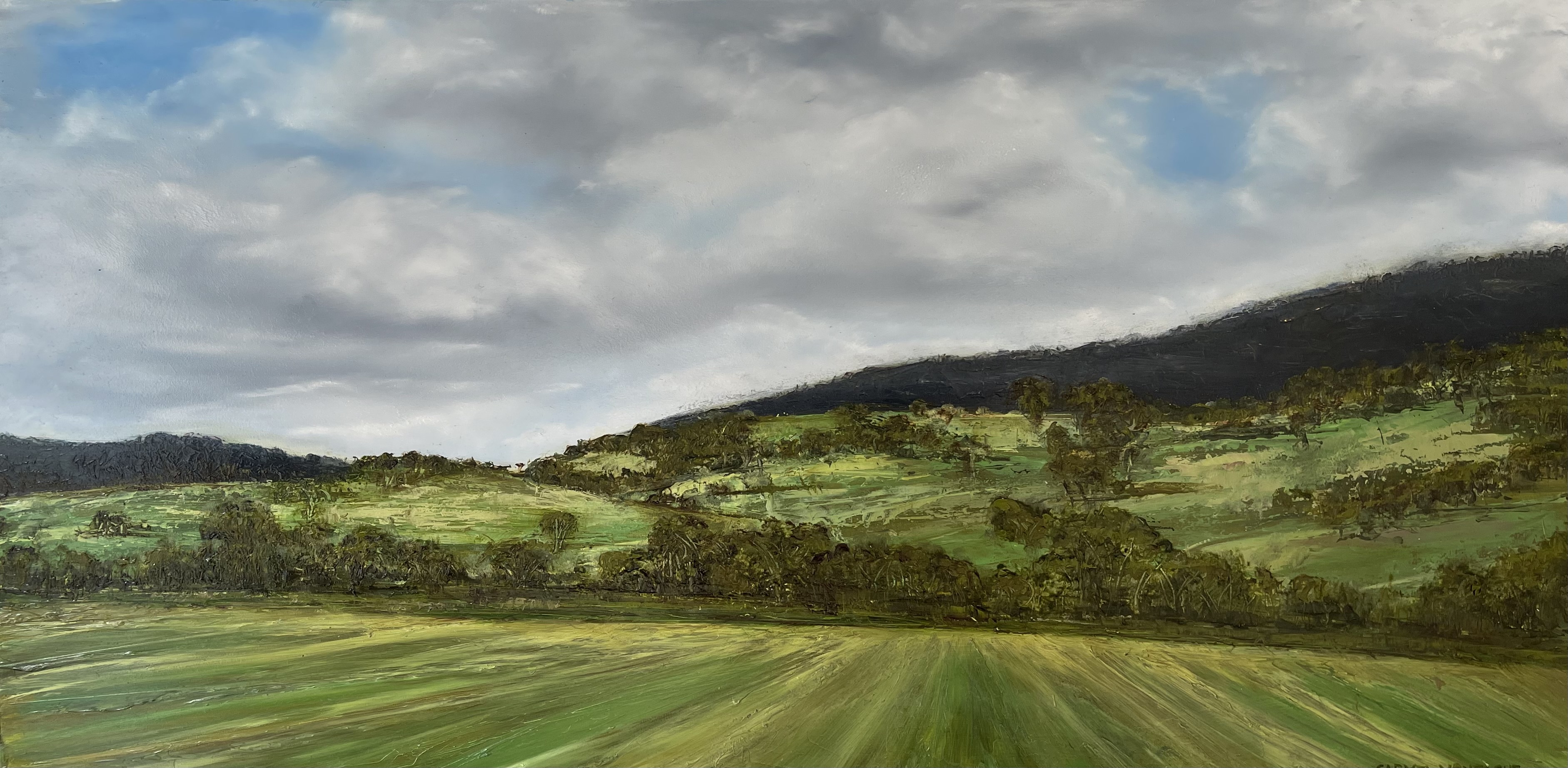 Golden Green by Carmel Montague | Lethbridge Landscape Prize 2022 Finalists | Lethbridge Gallery