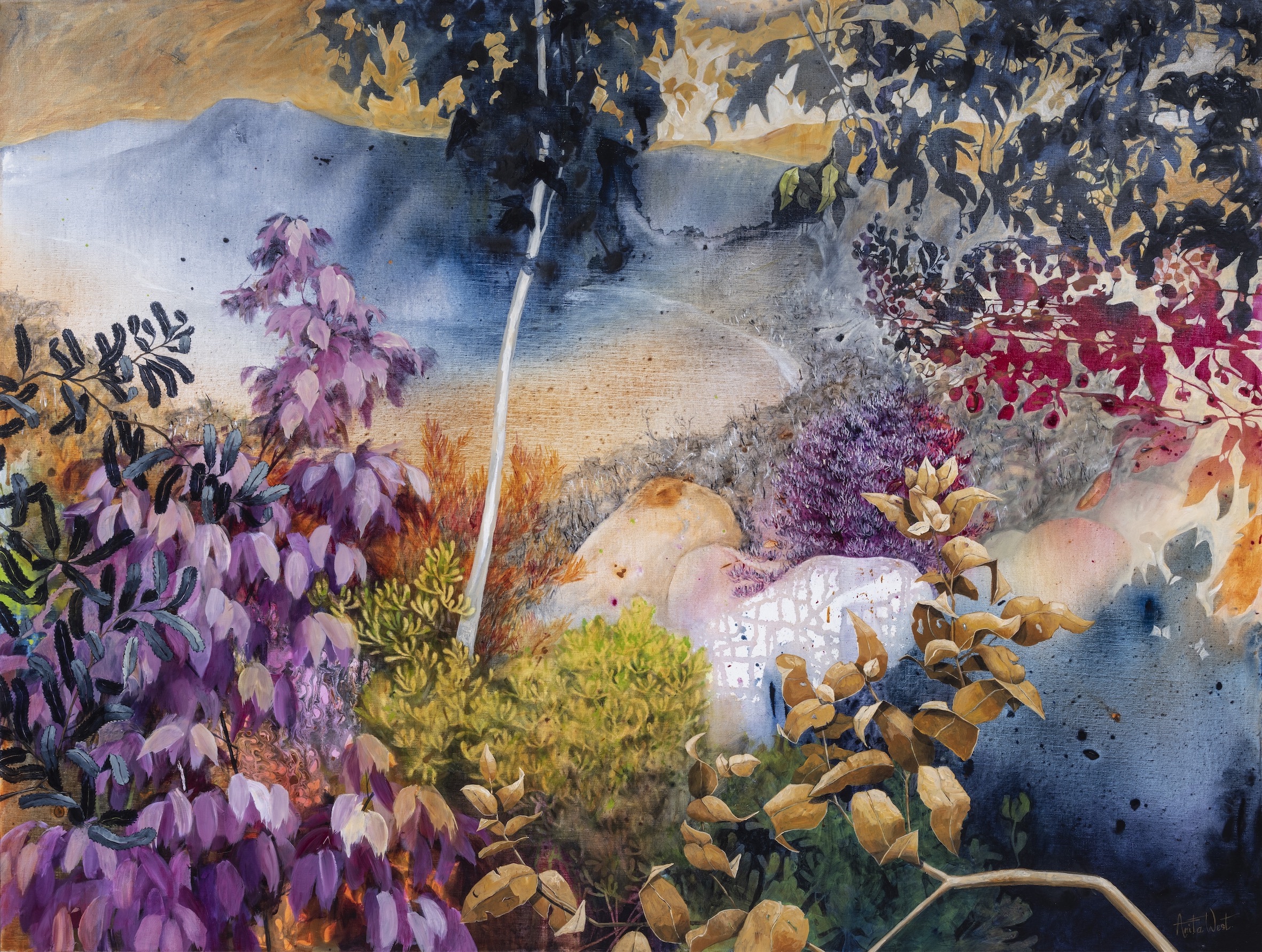 Wine Glass Bay by Anita West | Lethbridge Landscape Prize 2022 Finalists | Lethbridge Gallery