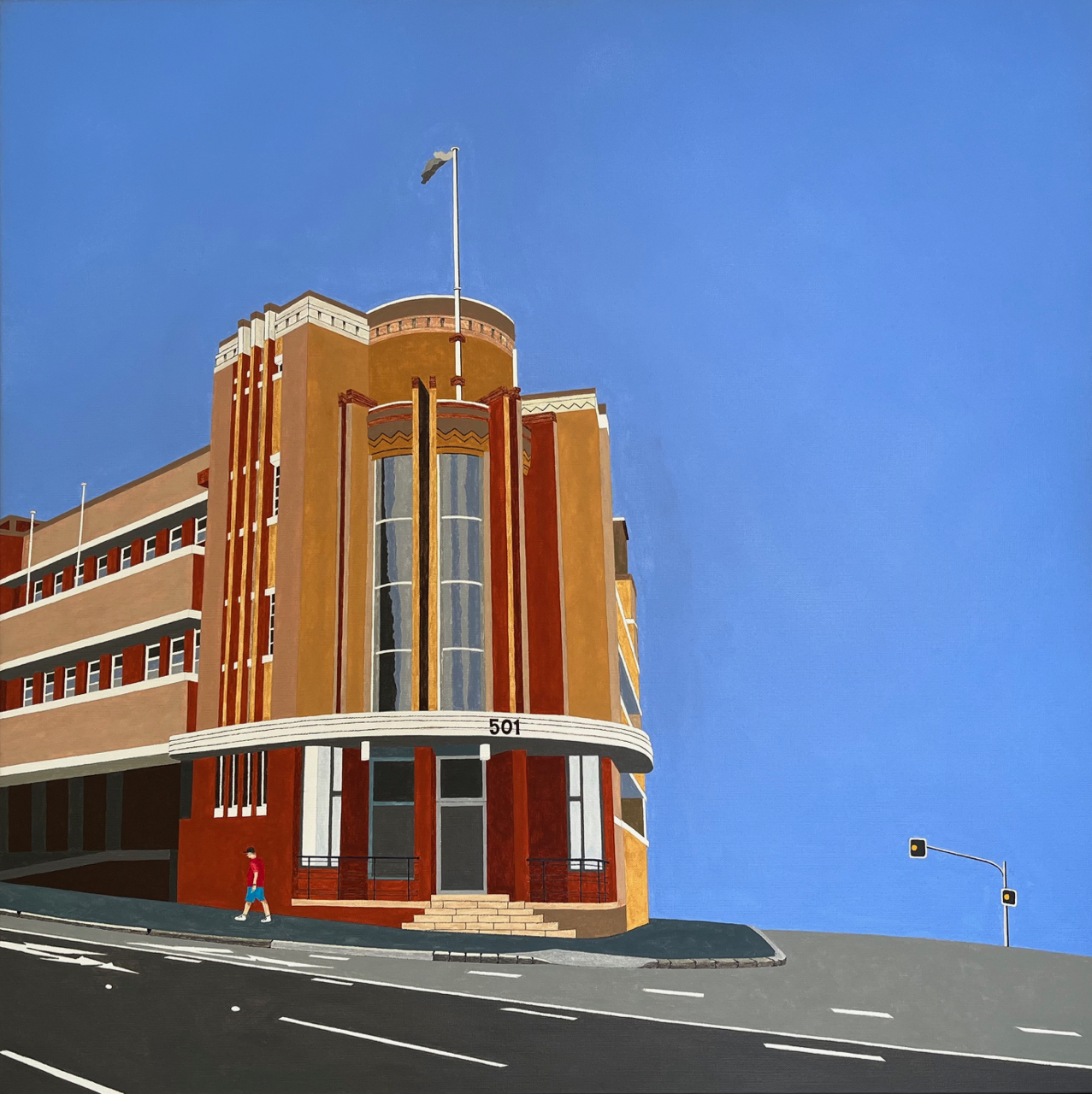   Covid Lonely, Former Brewery, Brisbane  by Phil Tamblyn | Lethbridge Landscape Prize 2022 Finalists | Lethbridge Gallery