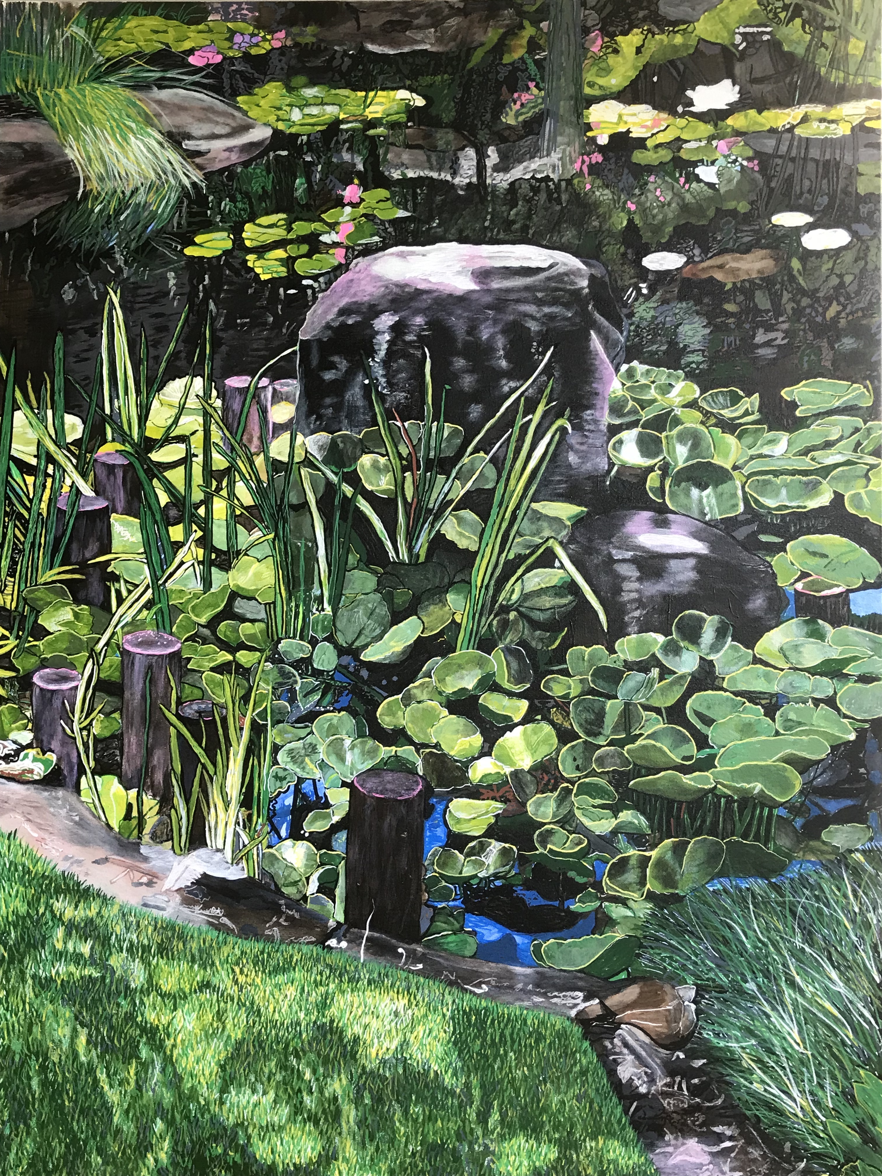 japanese garden by susan wright | Lethbridge Landscape Prize 2022 Finalists | Lethbridge Gallery