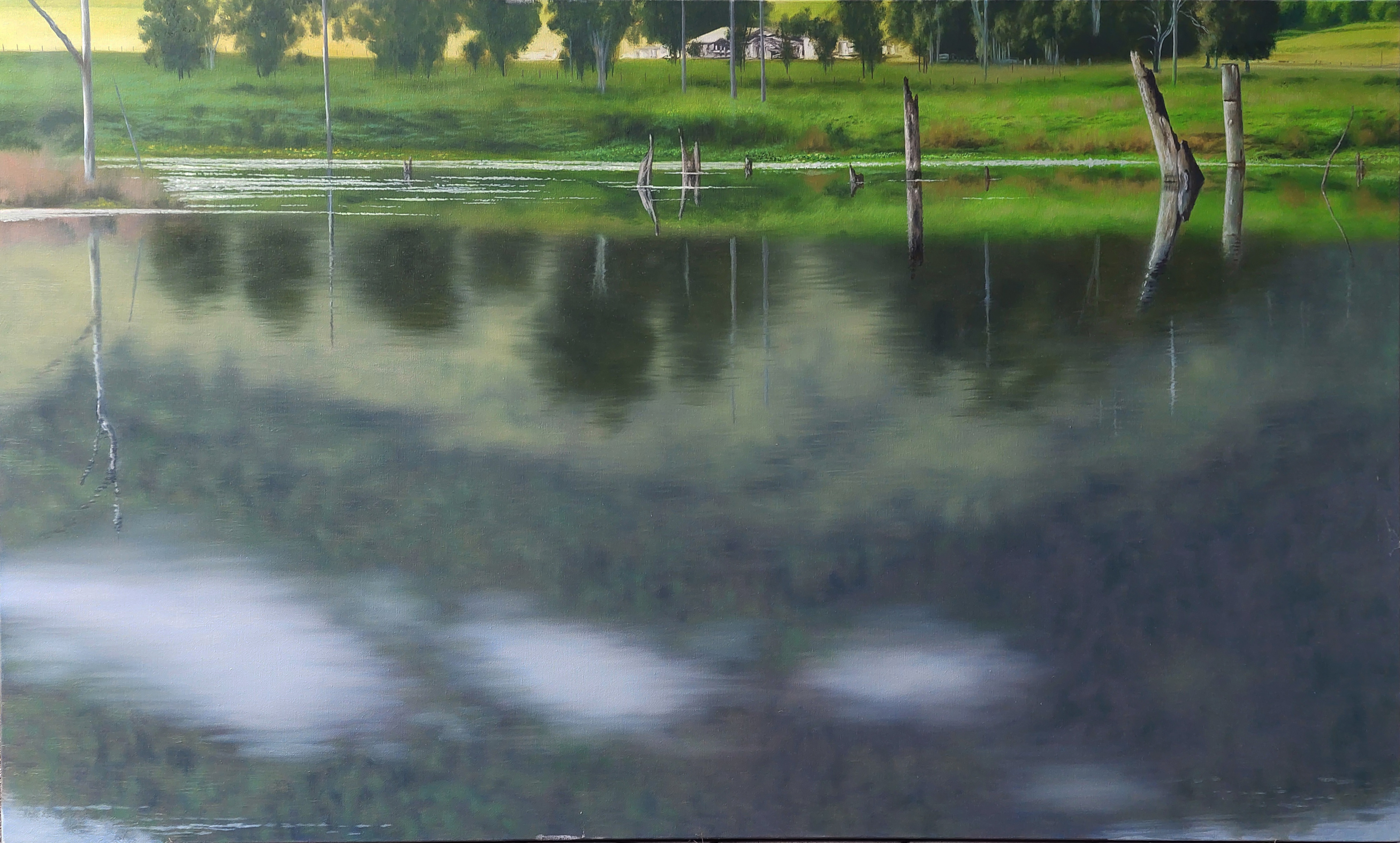Morning Reflections by Marcel Desbiens | Lethbridge Landscape Prize 2022 Finalists | Lethbridge Gallery