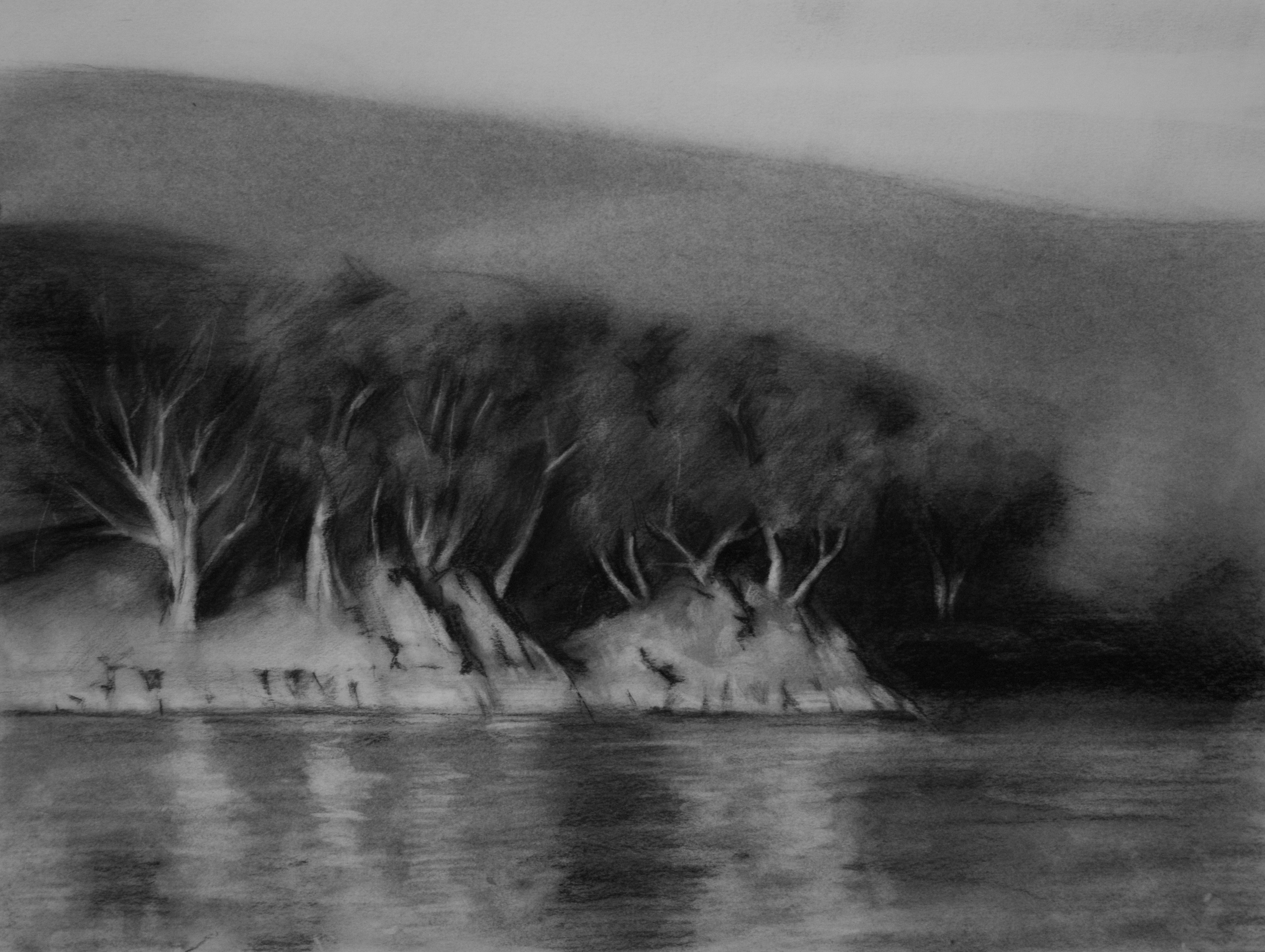 Umberumberka Reservoir (Study)  by Michael Simms | Lethbridge Landscape Prize 2022 Finalists | Lethbridge Gallery