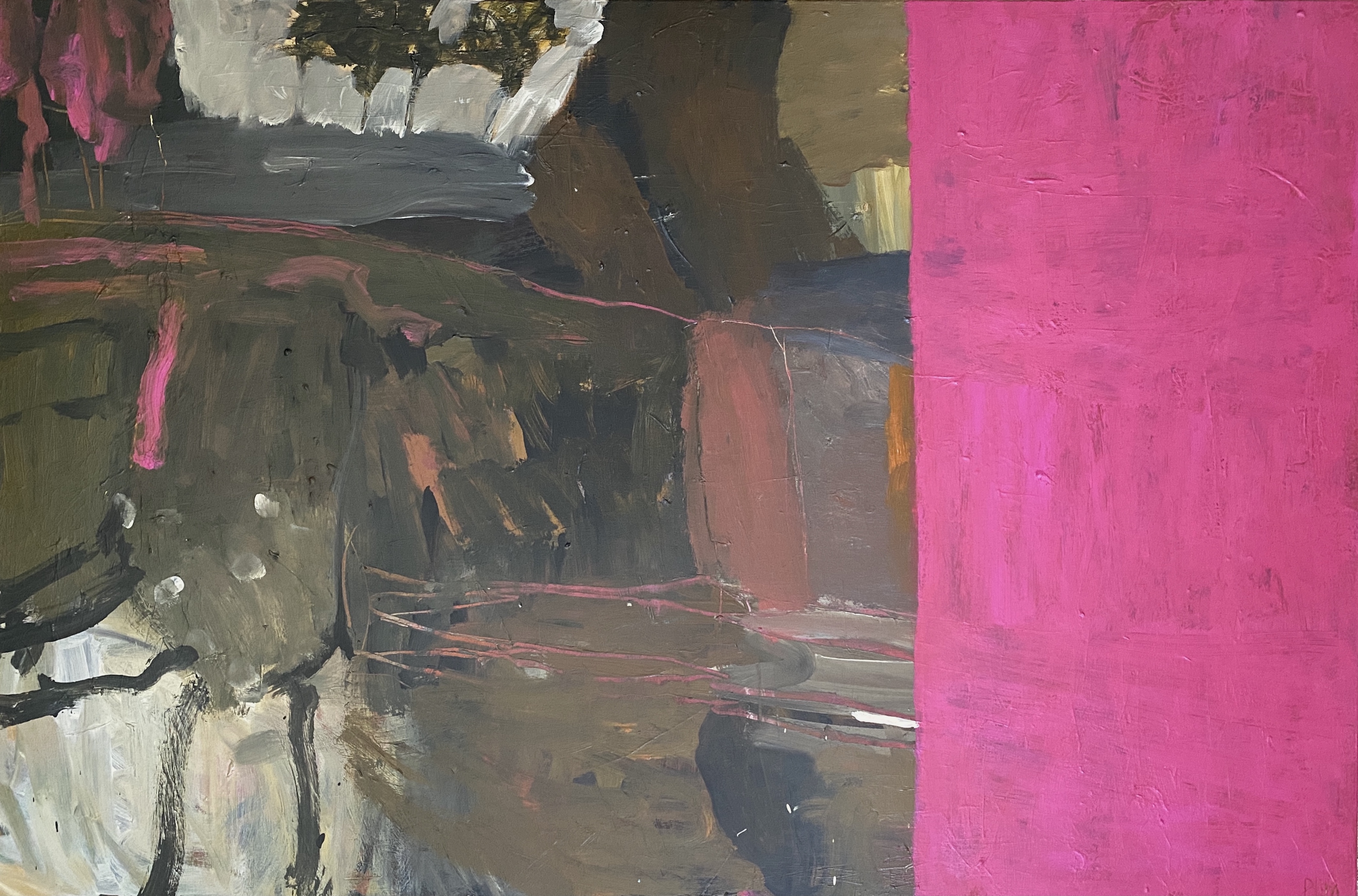Landscape and Shocking Pink by Alexandra Plim | Lethbridge Landscape Prize 2022 Finalists | Lethbridge Gallery