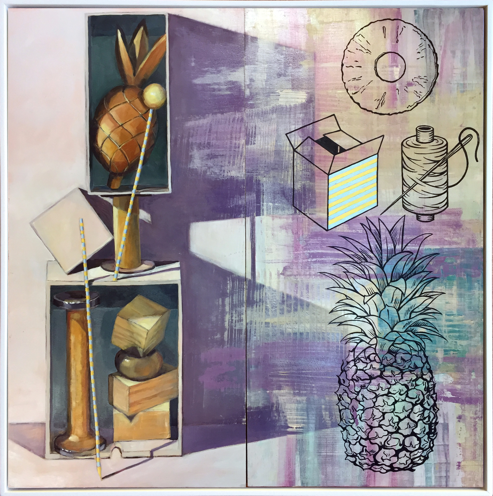 The Meaning of (Still) Life: The Wooden Pineapple by Leigh Schoenheimer | Clayton Utz Art Award 2022 Finalists | Lethbridge Gallery