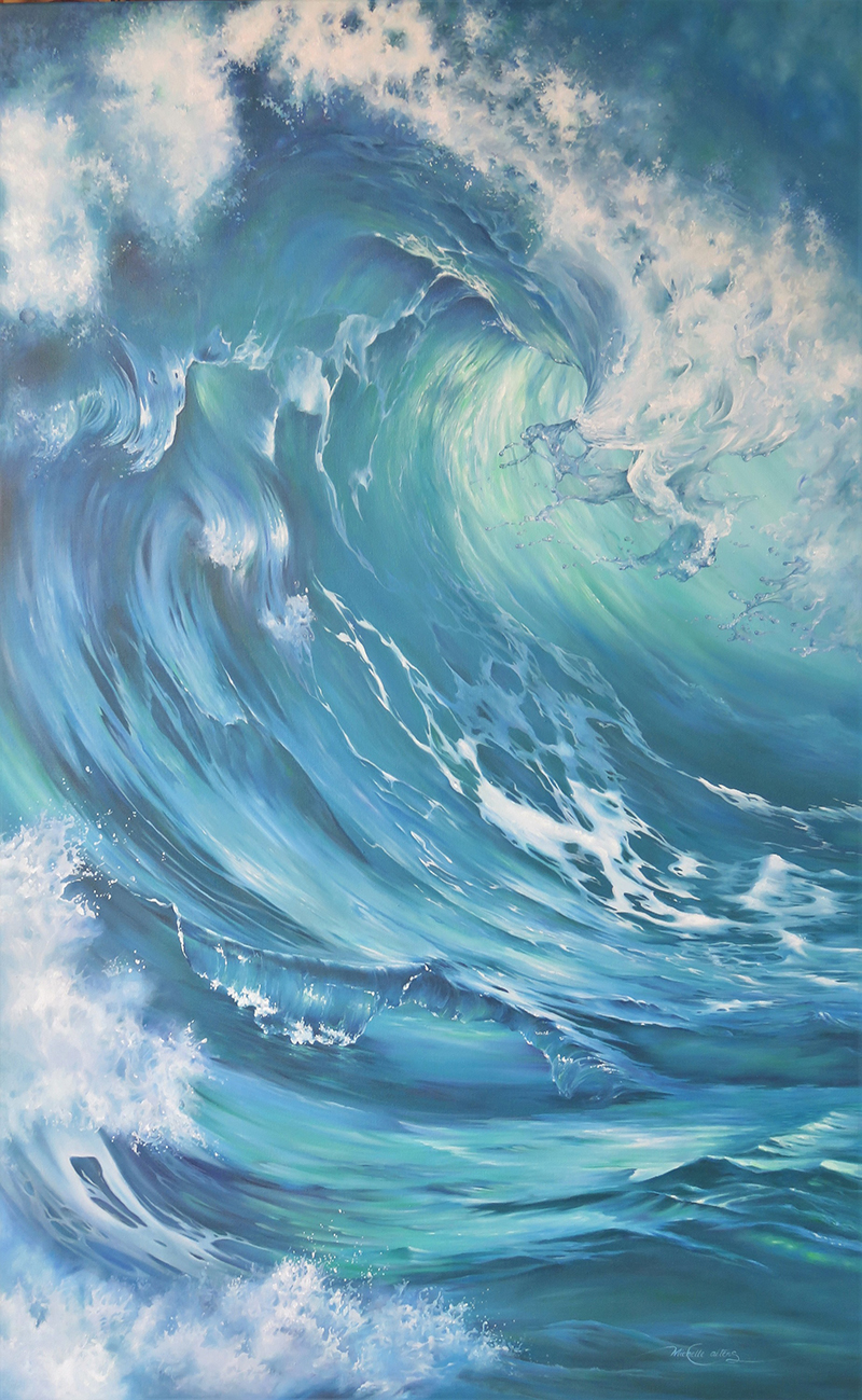 картина синие волны. серфинг живопись. волны морские для рисования. волны арт. волны иллюстрация.